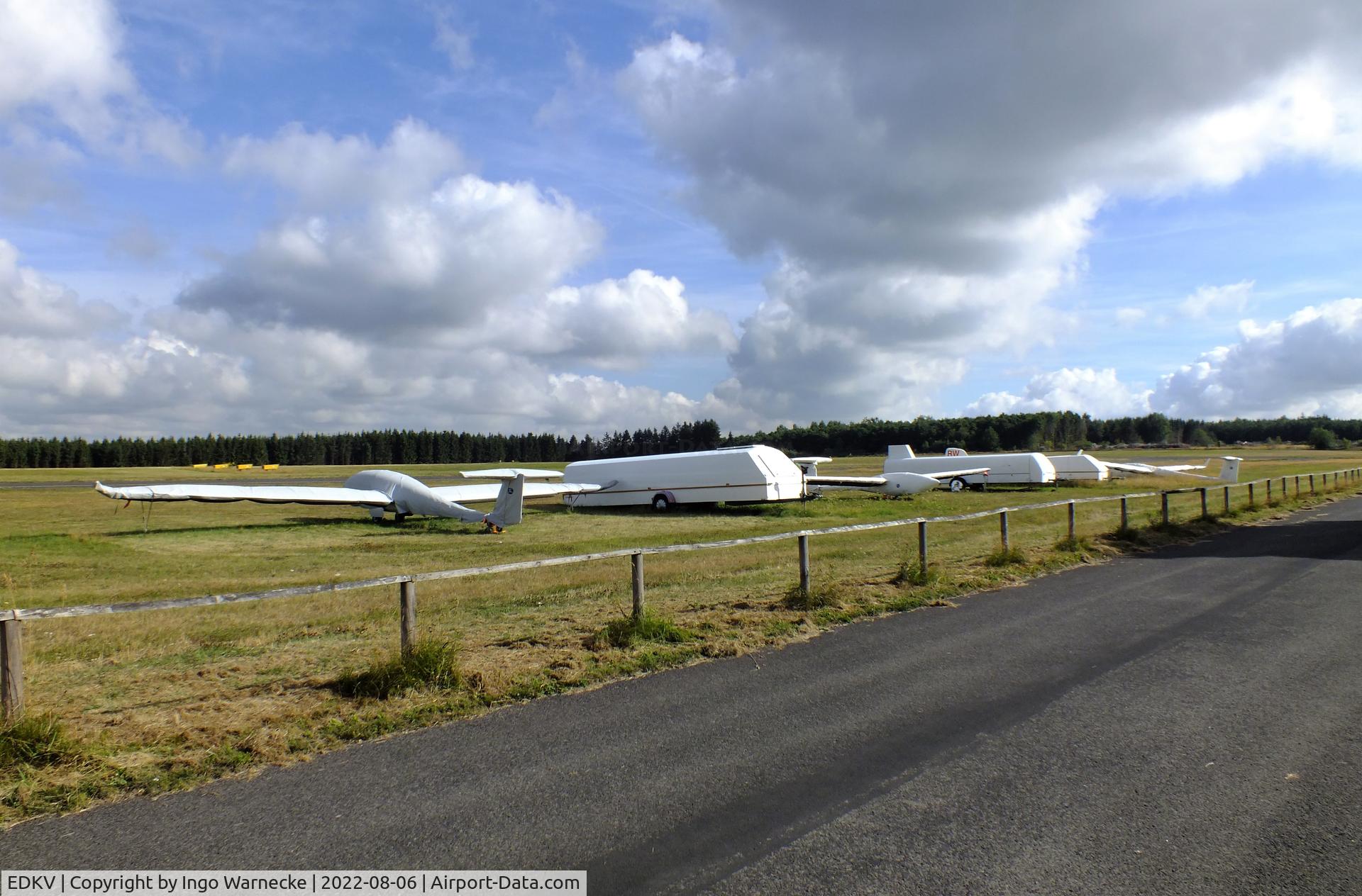 Dahlemer Binz Airport, Dahlem Germany (EDKV) - gliders parked at Dahlemer Binz airfield
