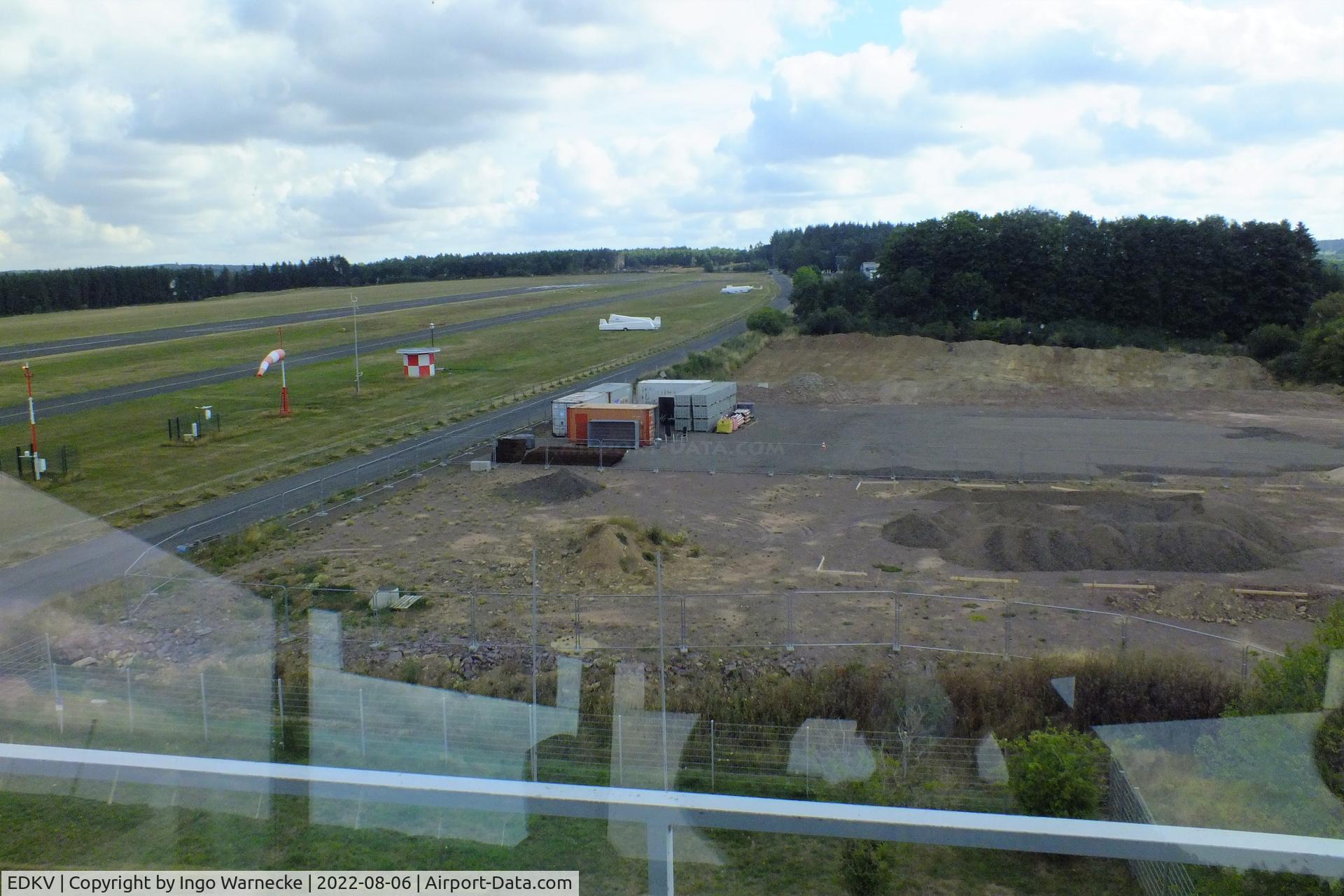 Dahlemer Binz Airport, Dahlem Germany (EDKV) - construction site (new hangars) east of the tower at Dahlemer Binz airfield