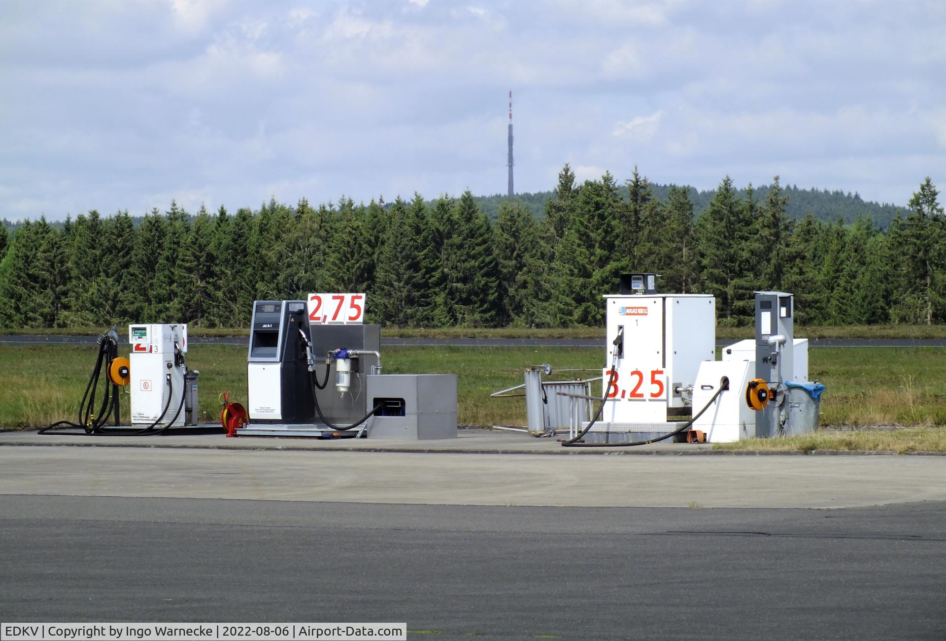 Dahlemer Binz Airport, Dahlem Germany (EDKV) - the airfield fuelling station at Dahlemer Binz airfield