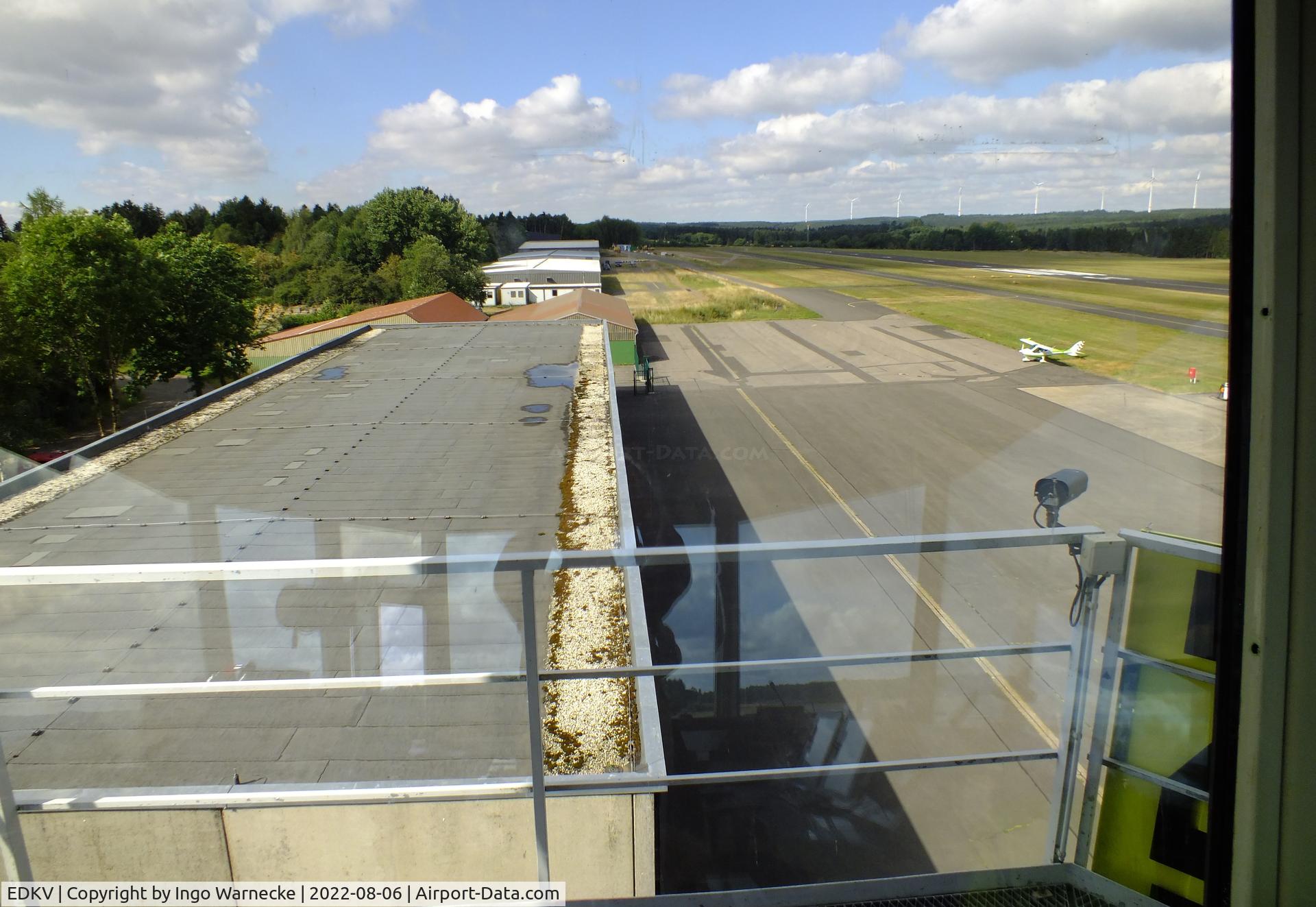Dahlemer Binz Airport, Dahlem Germany (EDKV) - western hangars at Dahlemer Binz airfield