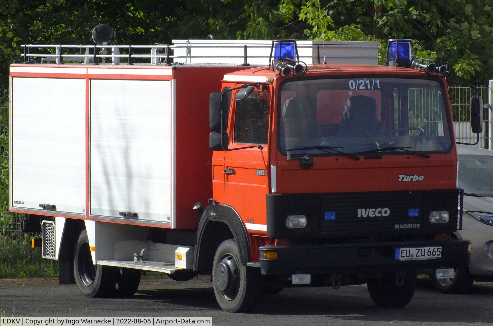 Dahlemer Binz Airport, Dahlem Germany (EDKV) - airfield fire truck at Dahlemer Binz airfield #v