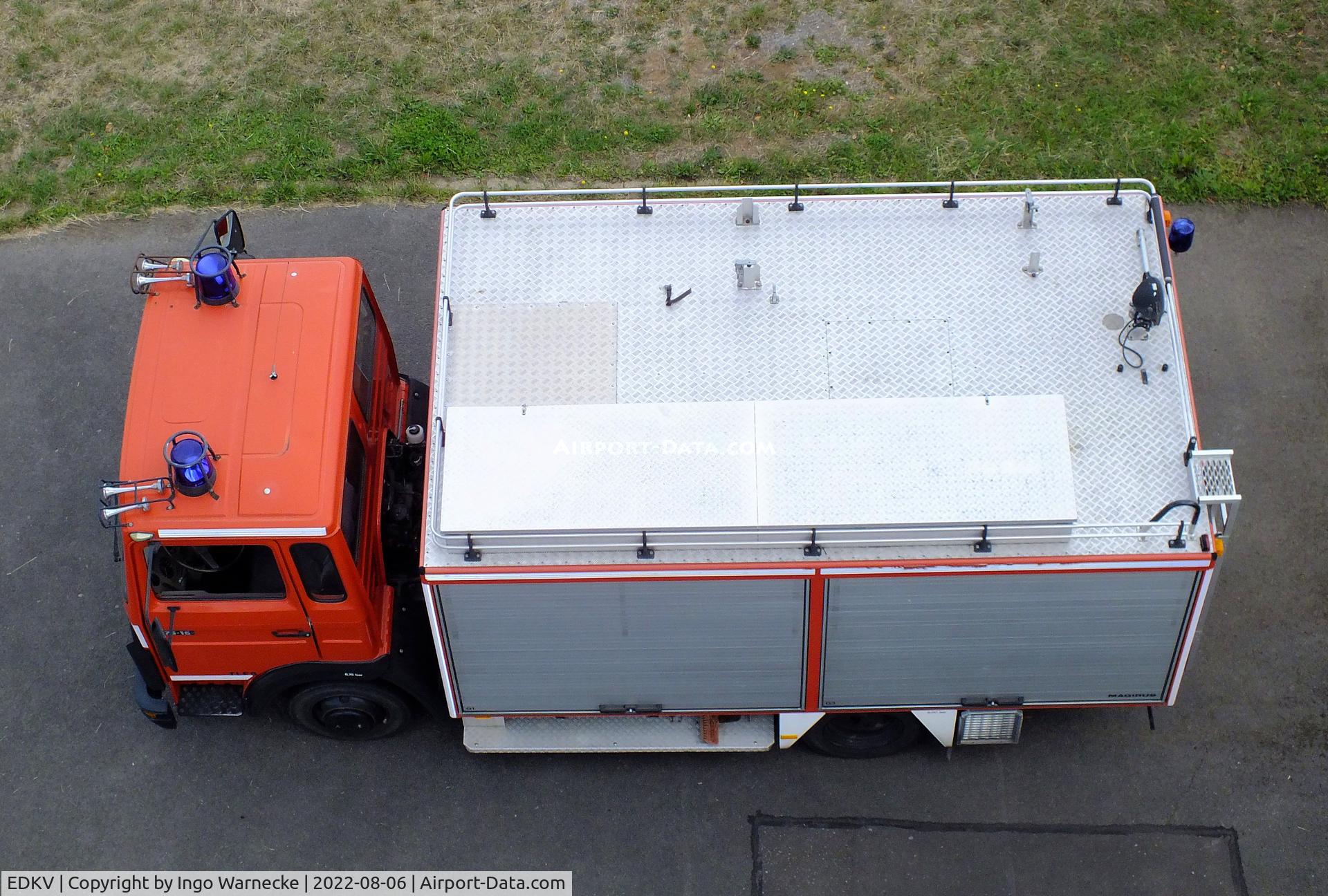 Dahlemer Binz Airport, Dahlem Germany (EDKV) - airfield fire truck at Dahlemer Binz airfield #v