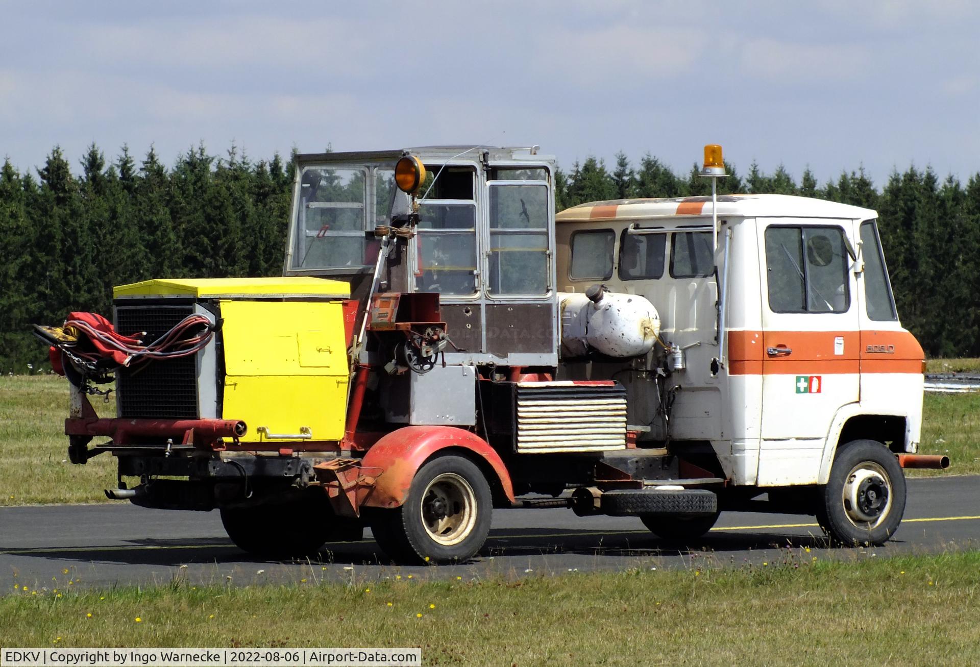 Dahlemer Binz Airport, Dahlem Germany (EDKV) - winch-truck at Dahlemer Binz airfield