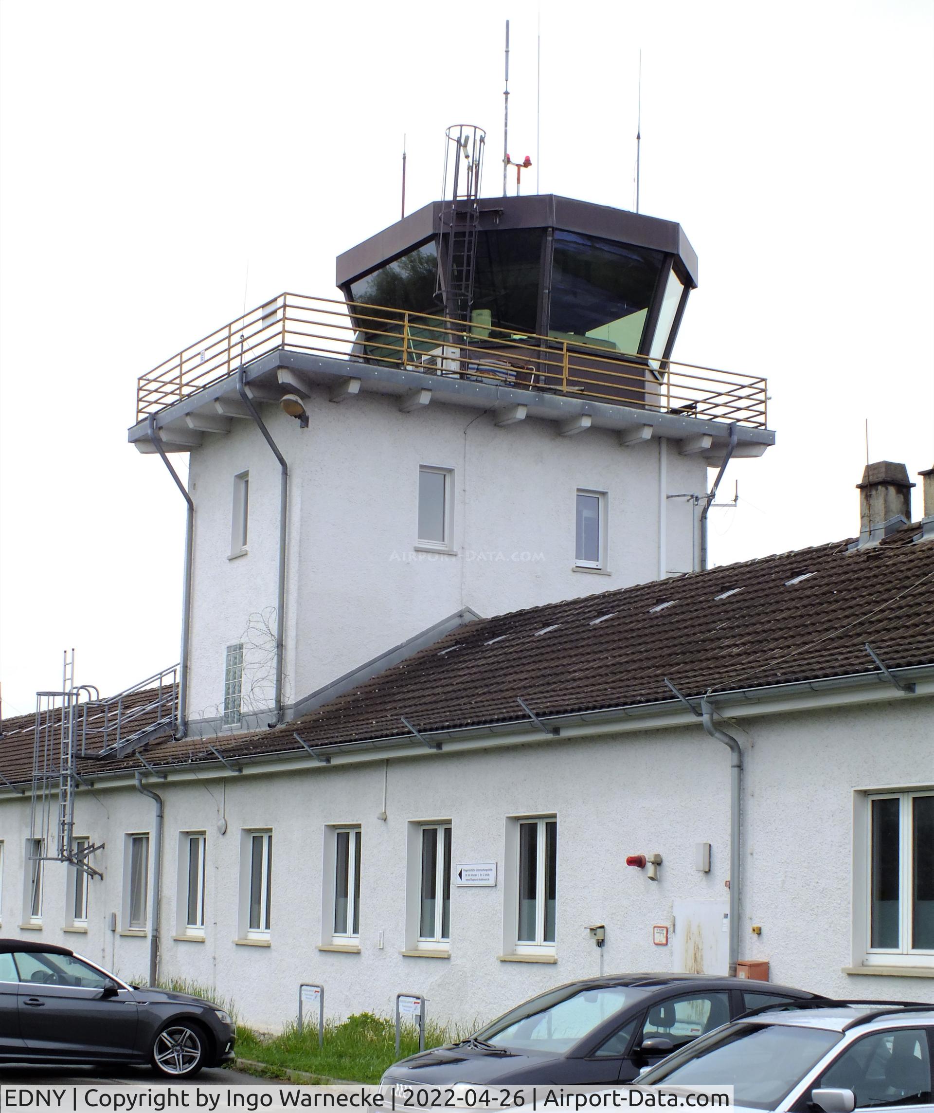 Bodensee Airport, Friedrichshafen Germany (EDNY) - landside view of the tower at Friedrichshafen Bodensee airport