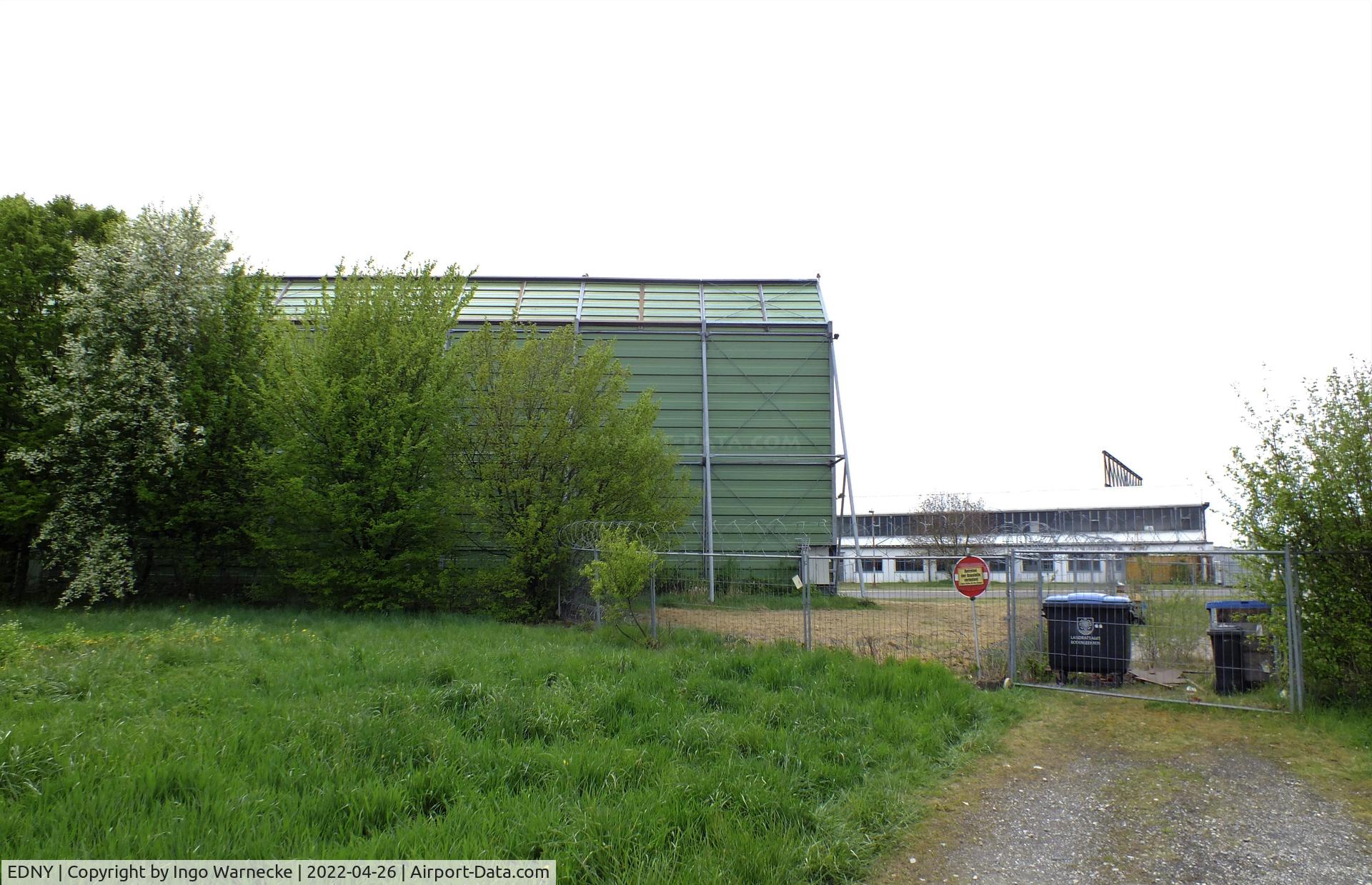 Bodensee Airport, Friedrichshafen Germany (EDNY) - western hangars at Friedrichshafen Bodensee airport