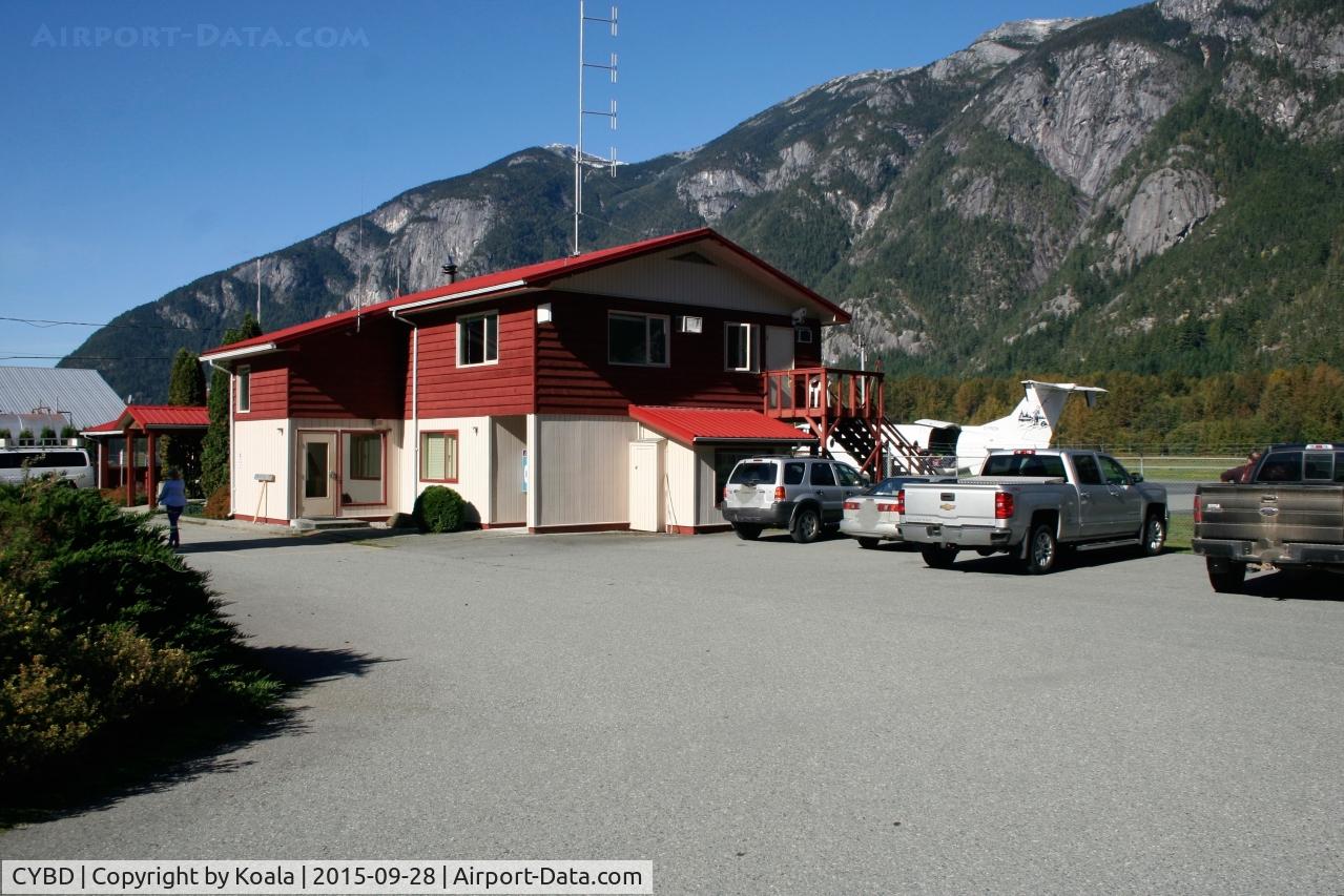 Bella Coola Airport, Bella Coola, British Columbia Canada (CYBD) - Terminal at Bella Coola. Nice place with café.
