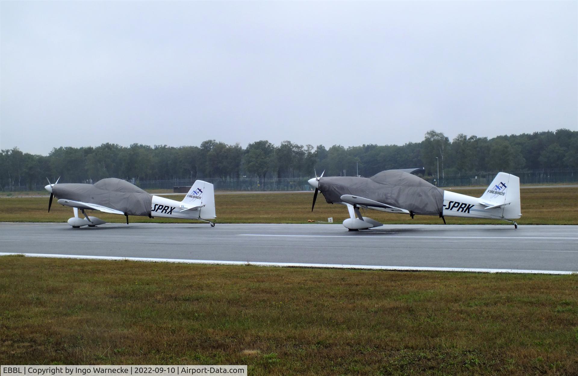 Kleine Brogel Air Base Airport, Kleine Brogel Belgium (EBBL) - Firebirds RV-4 display team on the flightline at the 2022 Sanicole Spottersday at Kleine Brogel air base
