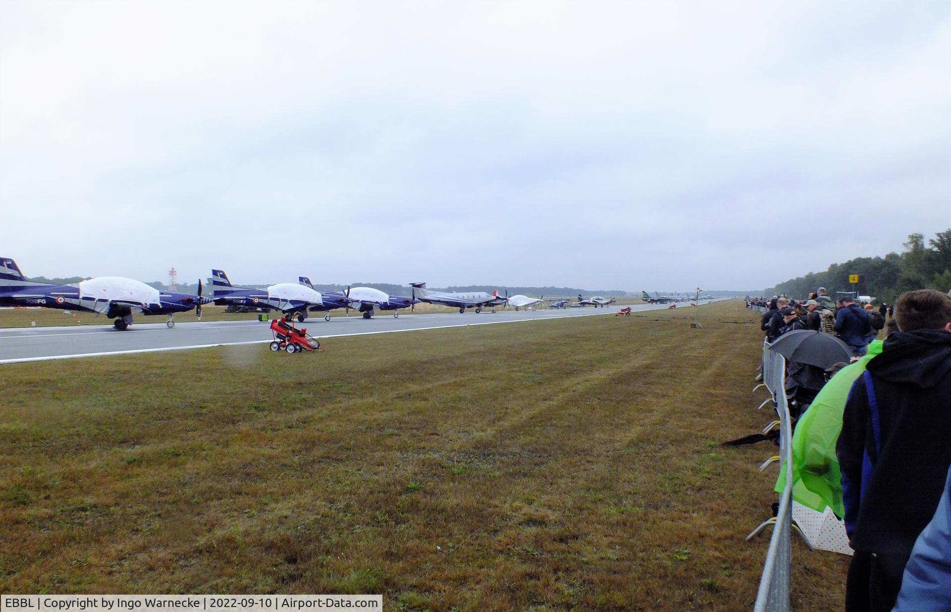Kleine Brogel Air Base Airport, Kleine Brogel Belgium (EBBL) - a look along the flightline at the 2022 Sanicole Spottersday at Kleine Brogel air base