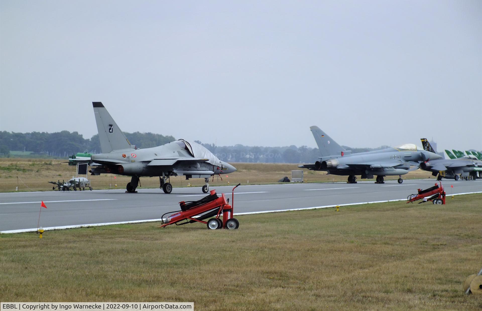 Kleine Brogel Air Base Airport, Kleine Brogel Belgium (EBBL) - a look along the flightline at the 2022 Sanicole Spottersday at Kleine Brogel air base