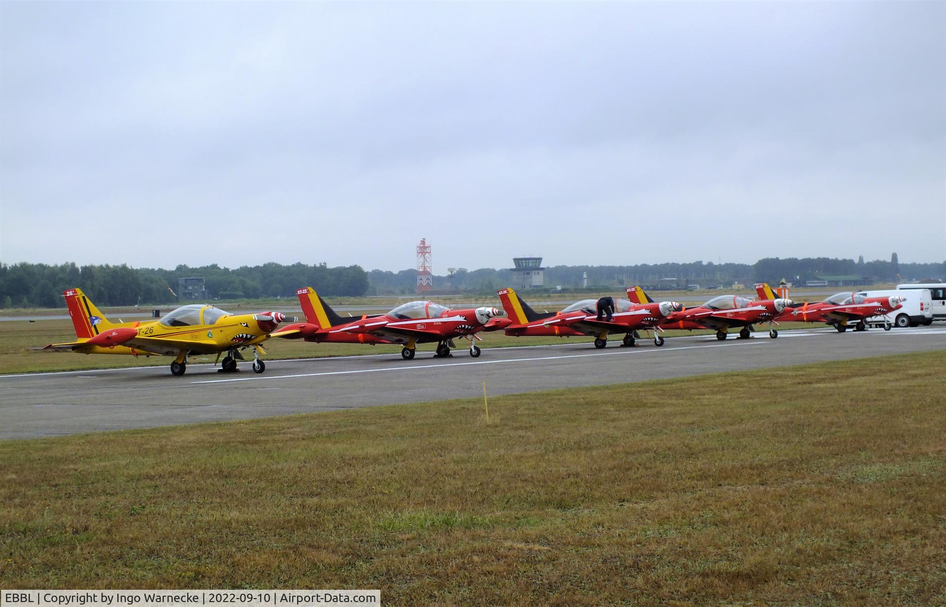 Kleine Brogel Air Base Airport, Kleine Brogel Belgium (EBBL) - Diables Rouges / Red Devils display team at the flightline at the 2022 Sanicole Spottersday at Kleine Brogel air base