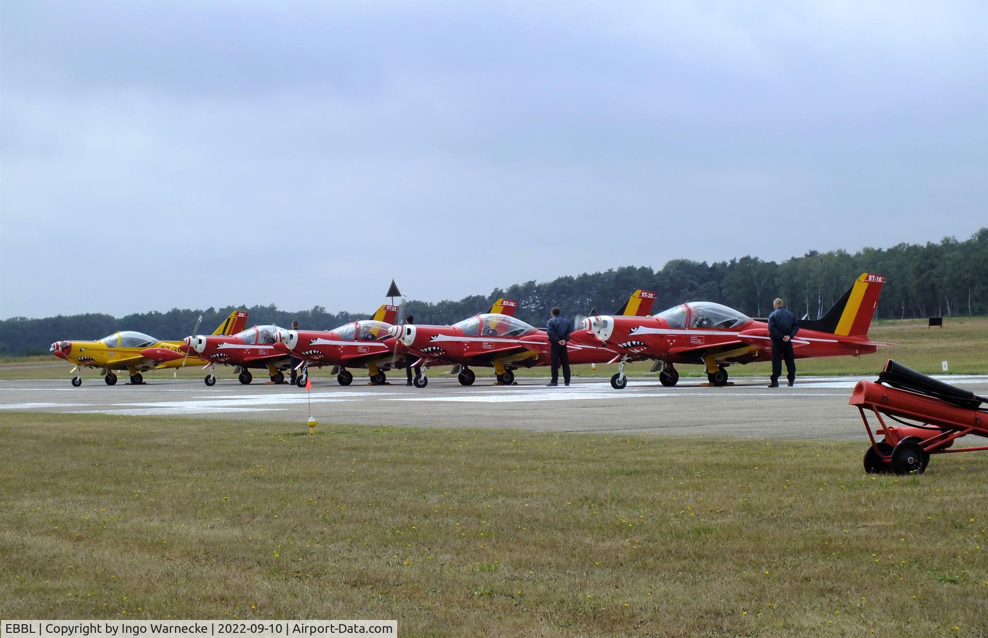 Kleine Brogel Air Base Airport, Kleine Brogel Belgium (EBBL) - Diables Rouges / Red Devils display team at the flightline at the 2022 Sanicole Spottersday at Kleine Brogel air base