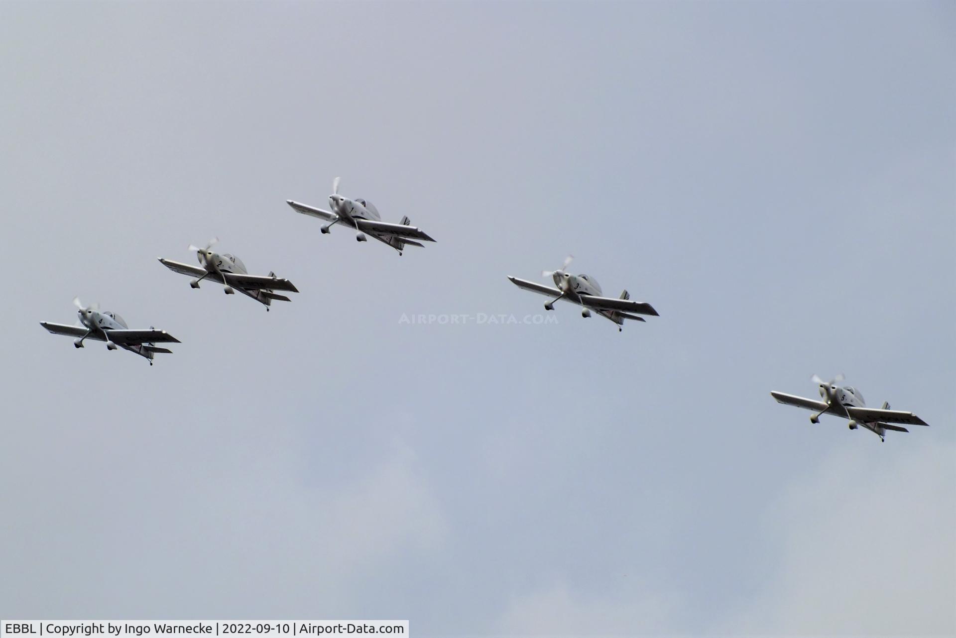 Kleine Brogel Air Base Airport, Kleine Brogel Belgium (EBBL) - Team Raven RV-8 display team at the 2022 Sanicole Spottersday at Kleine Brogel air base
