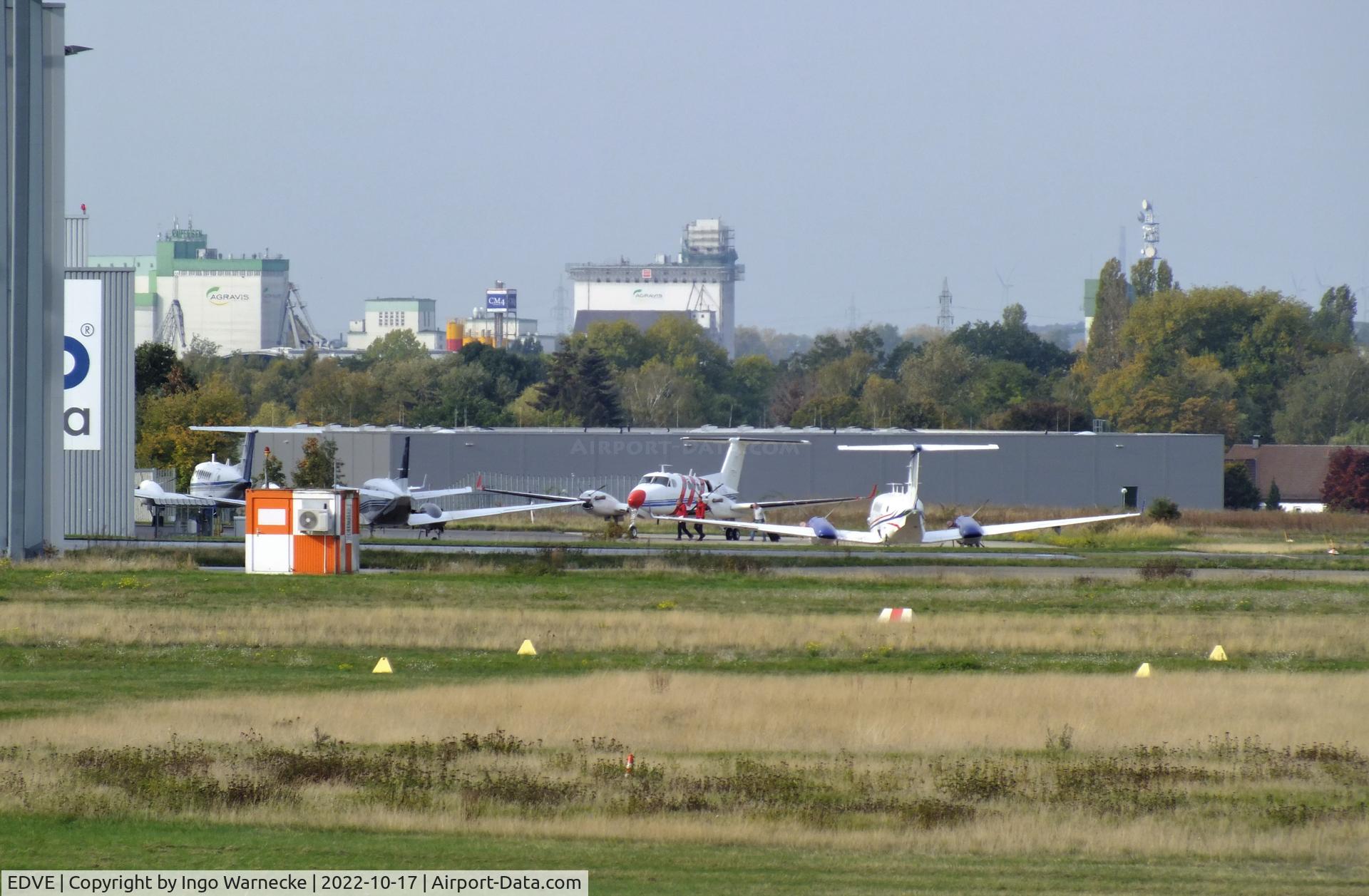 Braunschweig-Wolfsburg Regional Airport, Braunschweig, Lower Saxony Germany (EDVE) - GA apron in the western part of Braunschweig-Wolfsburg airport, BS/Waggum