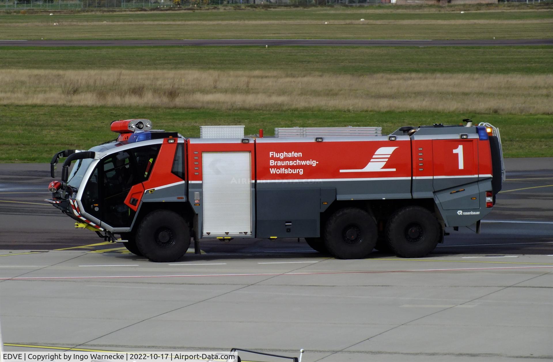 Braunschweig-Wolfsburg Regional Airport, Braunschweig, Lower Saxony Germany (EDVE) - airfield fire truck at Braunschweig-Wolfsburg airport, BS/Waggum #v