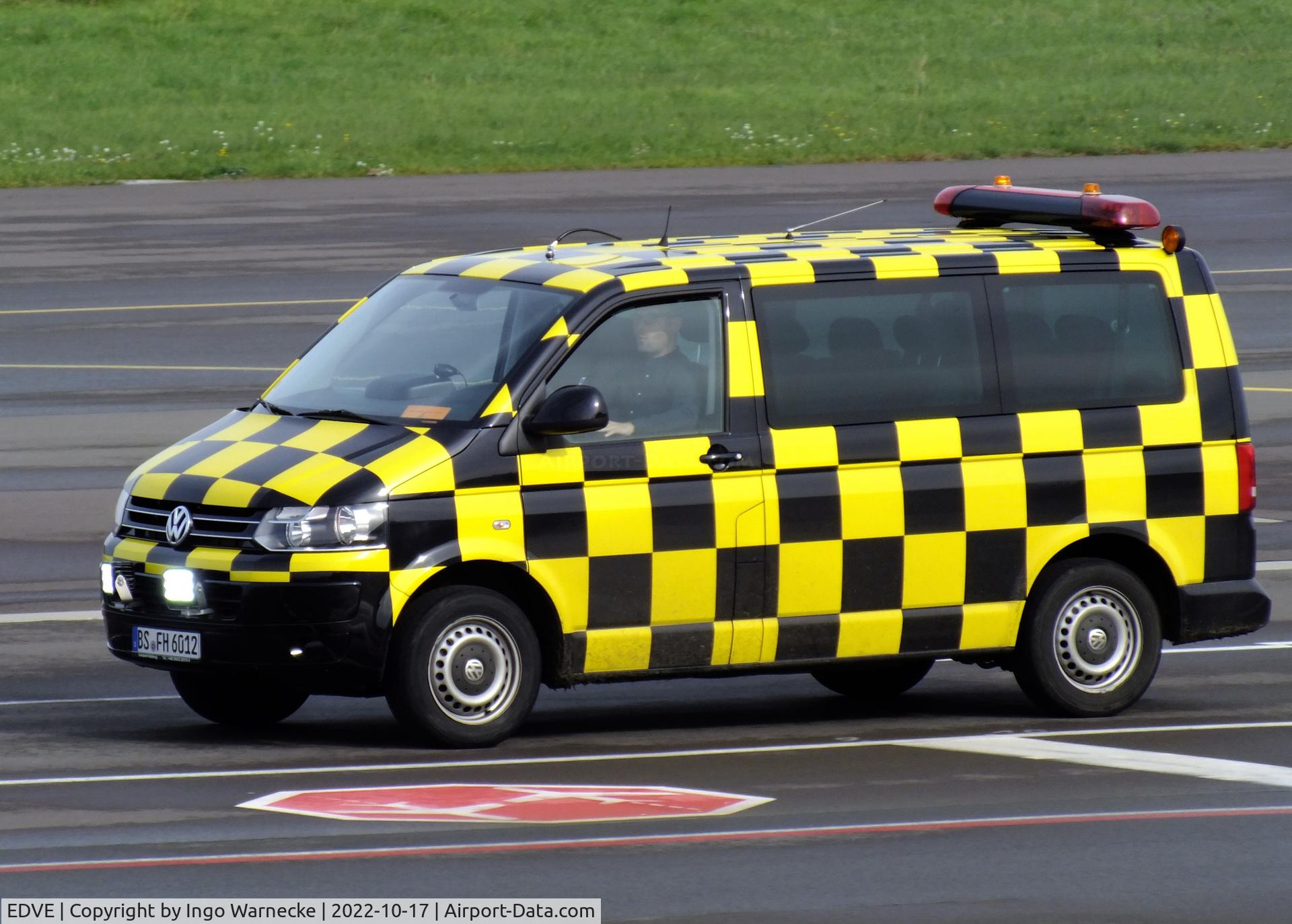 Braunschweig-Wolfsburg Regional Airport, Braunschweig, Lower Saxony Germany (EDVE) - follow-me vehicle at Braunschweig-Wolfsburg airport, BS/Waggum #v
