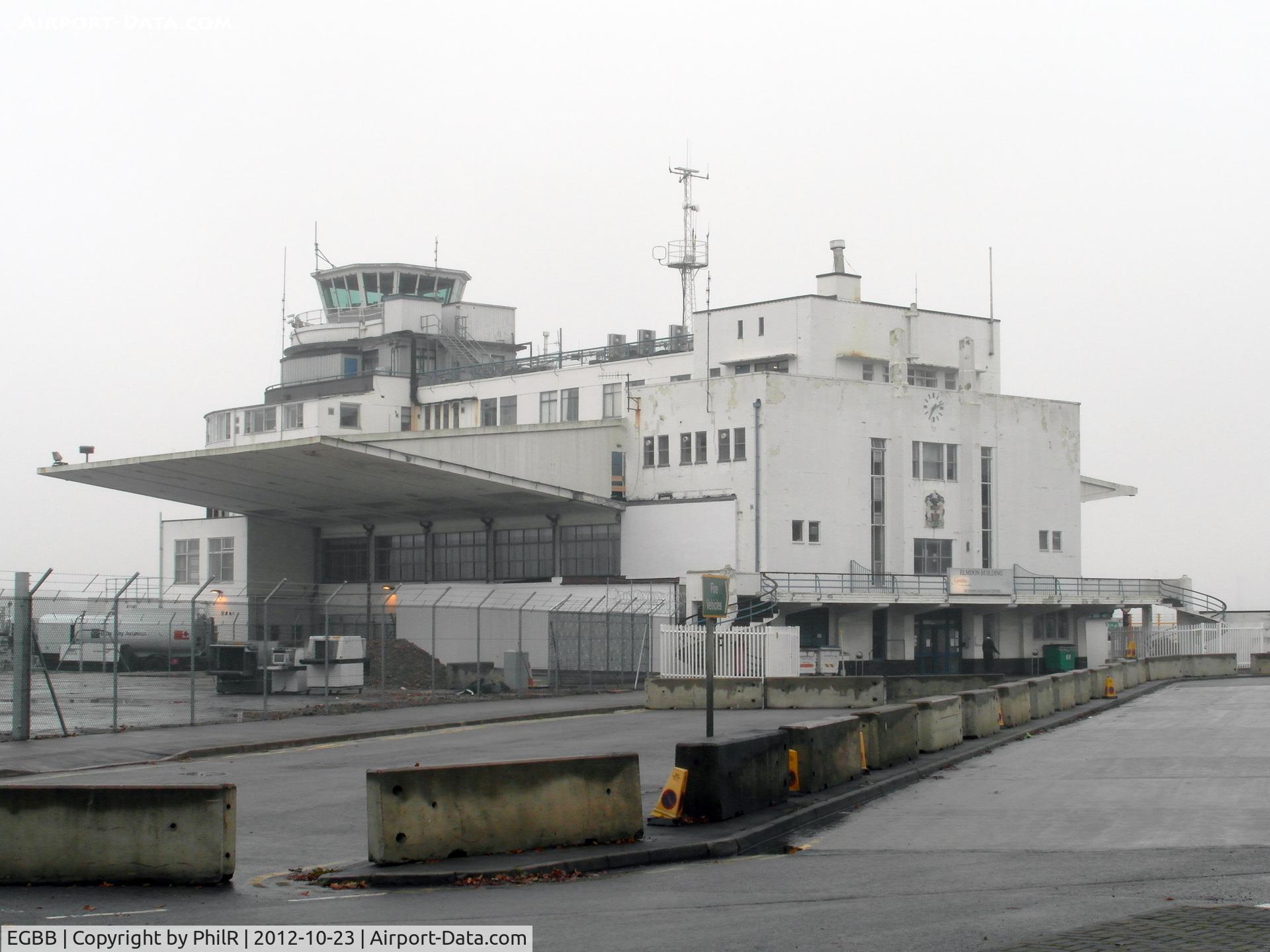 Birmingham International Airport, Birmingham, England United Kingdom (EGBB) - Original terminal and tower at Elmdon Airport Birmingham UK