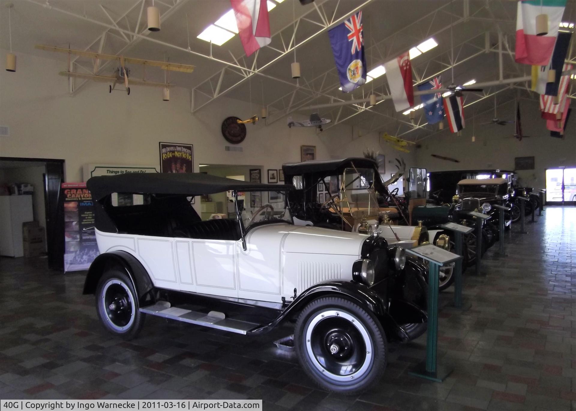 Valle Airport (40G) - a wonderful collection of vintage automobiles in the terminal of Valle airport