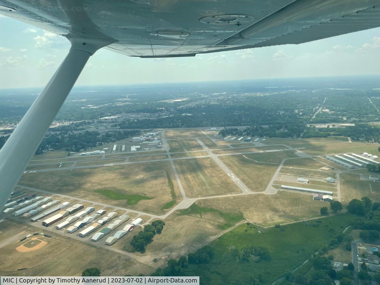 Crystal Airport (MIC) - downwind 32.  Water the grass please.