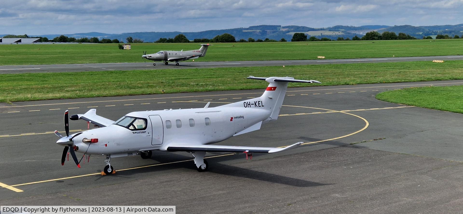 Bindlacher Berg Airport (Bayreuth Airport), Bayreuth Germany (EDQD) - Pilatus Pc-12 Bayreuth Airport