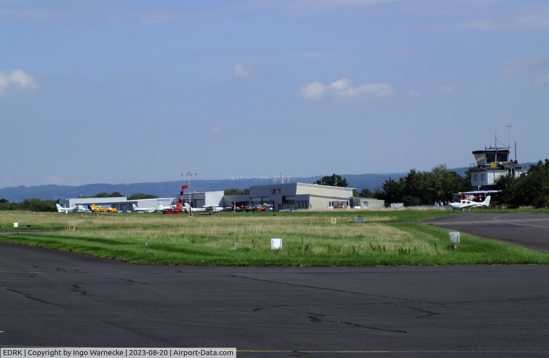 Koblenz Winningen Airport, Winningen, Mosel Germany (EDRK) - airside view of Koblenz-Winningen airfield
