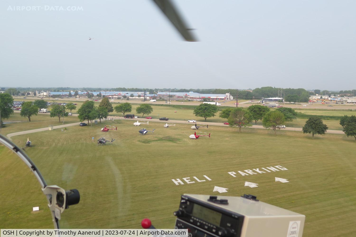 Wittman Regional Airport (OSH) - Helicopter parking, AirVenture 2023