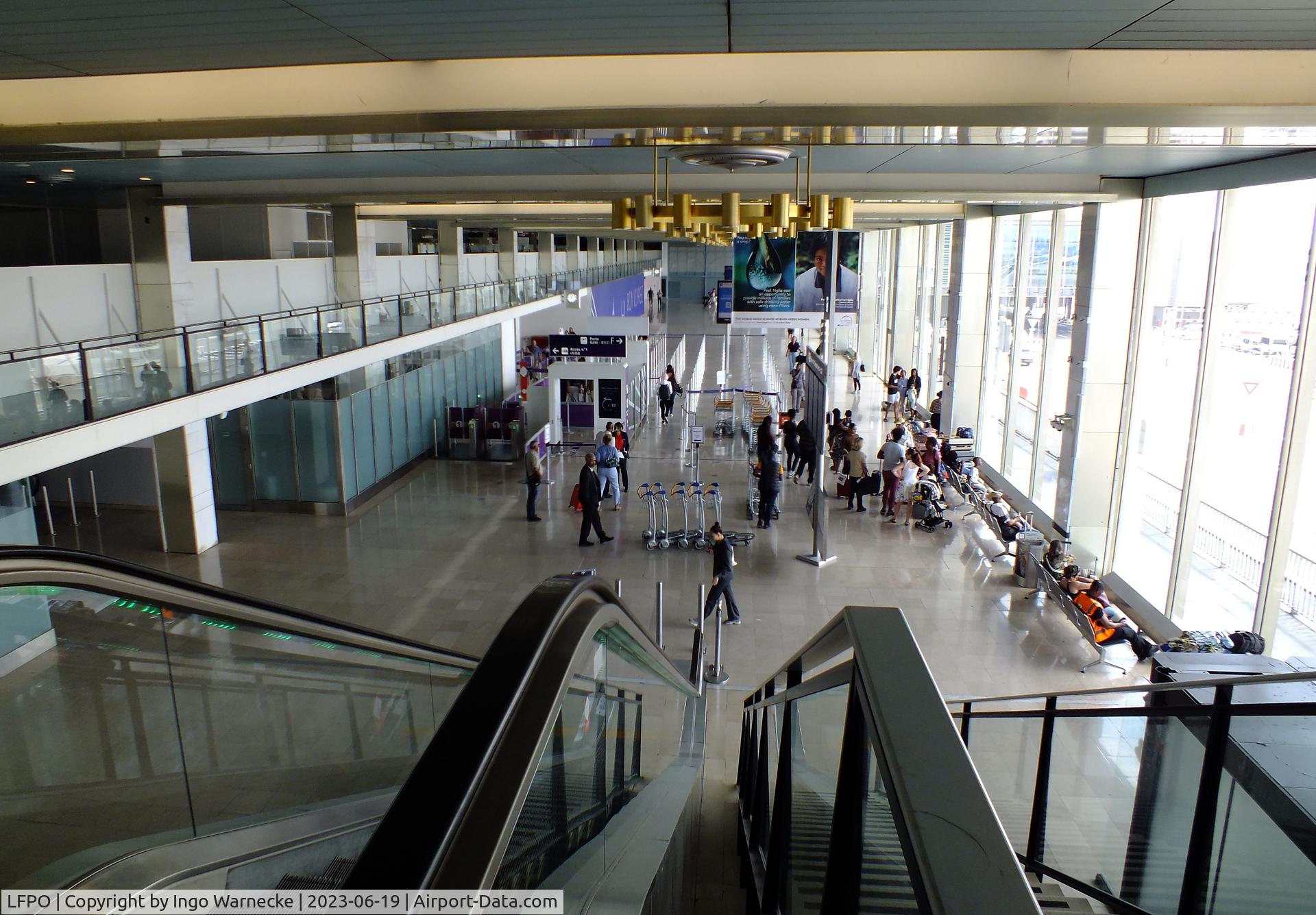 Paris Orly Airport, Orly (near Paris) France (LFPO) - inside the upper level terminal departure area at Paris/Orly airport