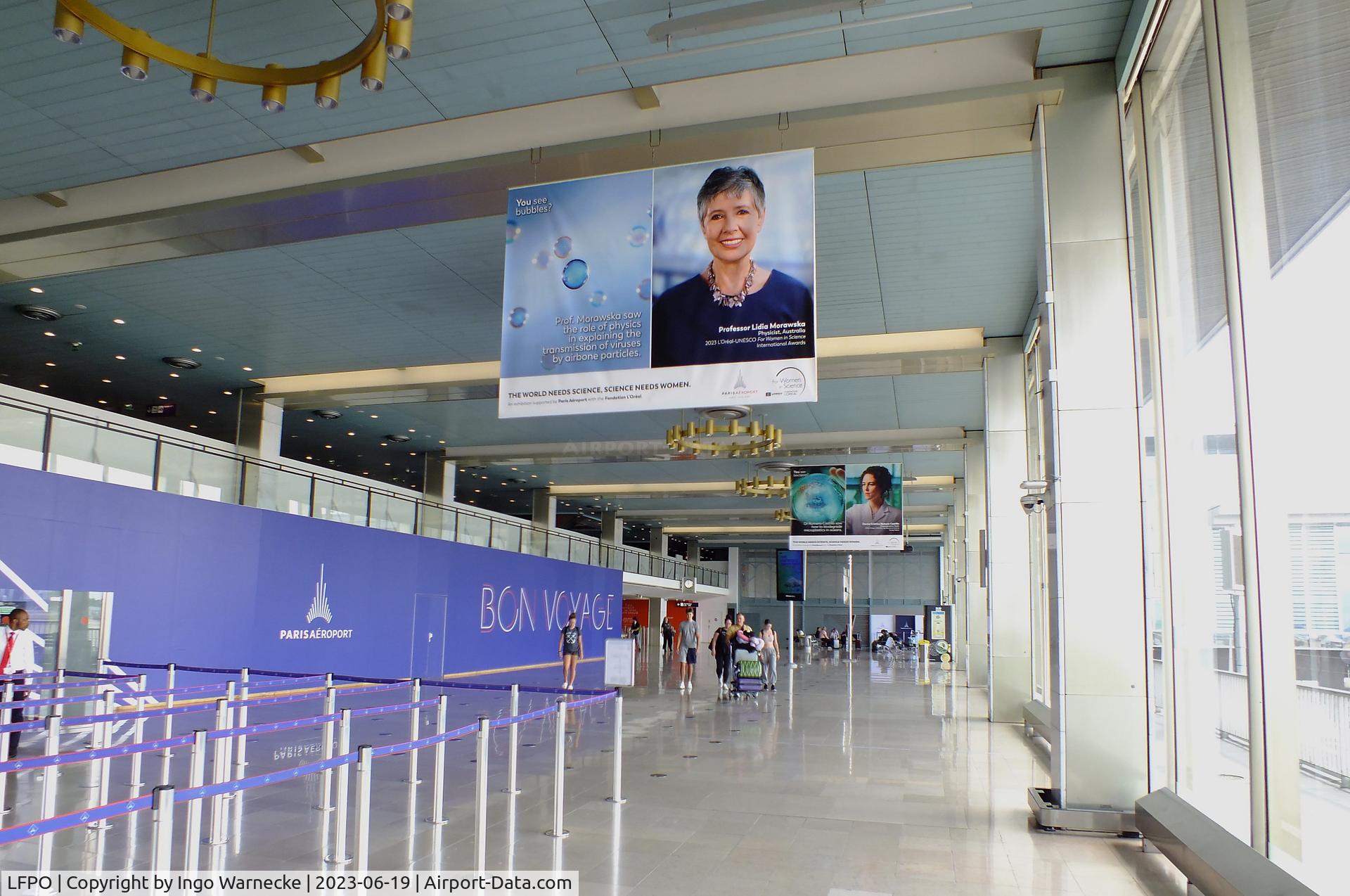 Paris Orly Airport, Orly (near Paris) France (LFPO) - inside the upper level terminal departure area at Paris/Orly airport