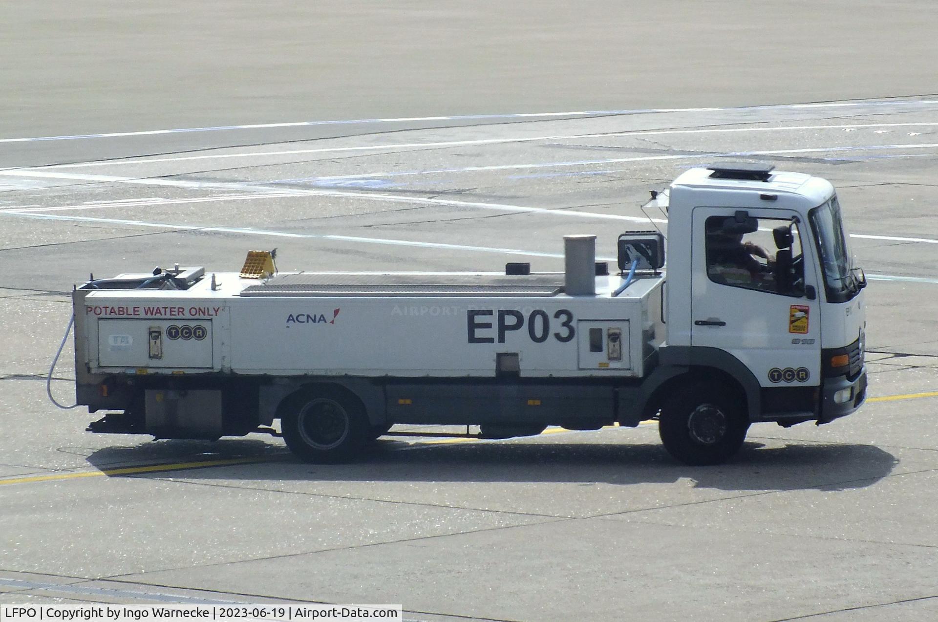 Paris Orly Airport, Orly (near Paris) France (LFPO) - potable water truck at Paris/Orly airport #v