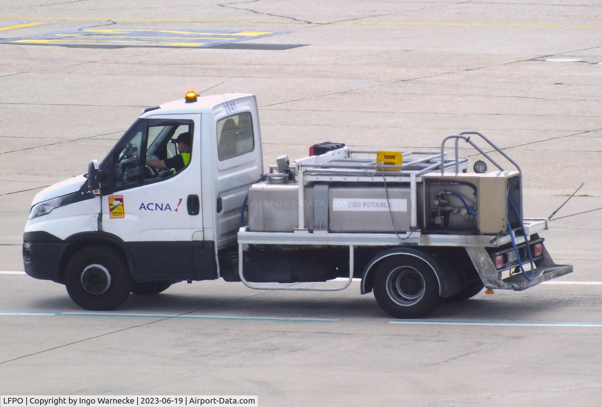 Paris Orly Airport, Orly (near Paris) France (LFPO) - potable water truck at Paris/Orly airport #v