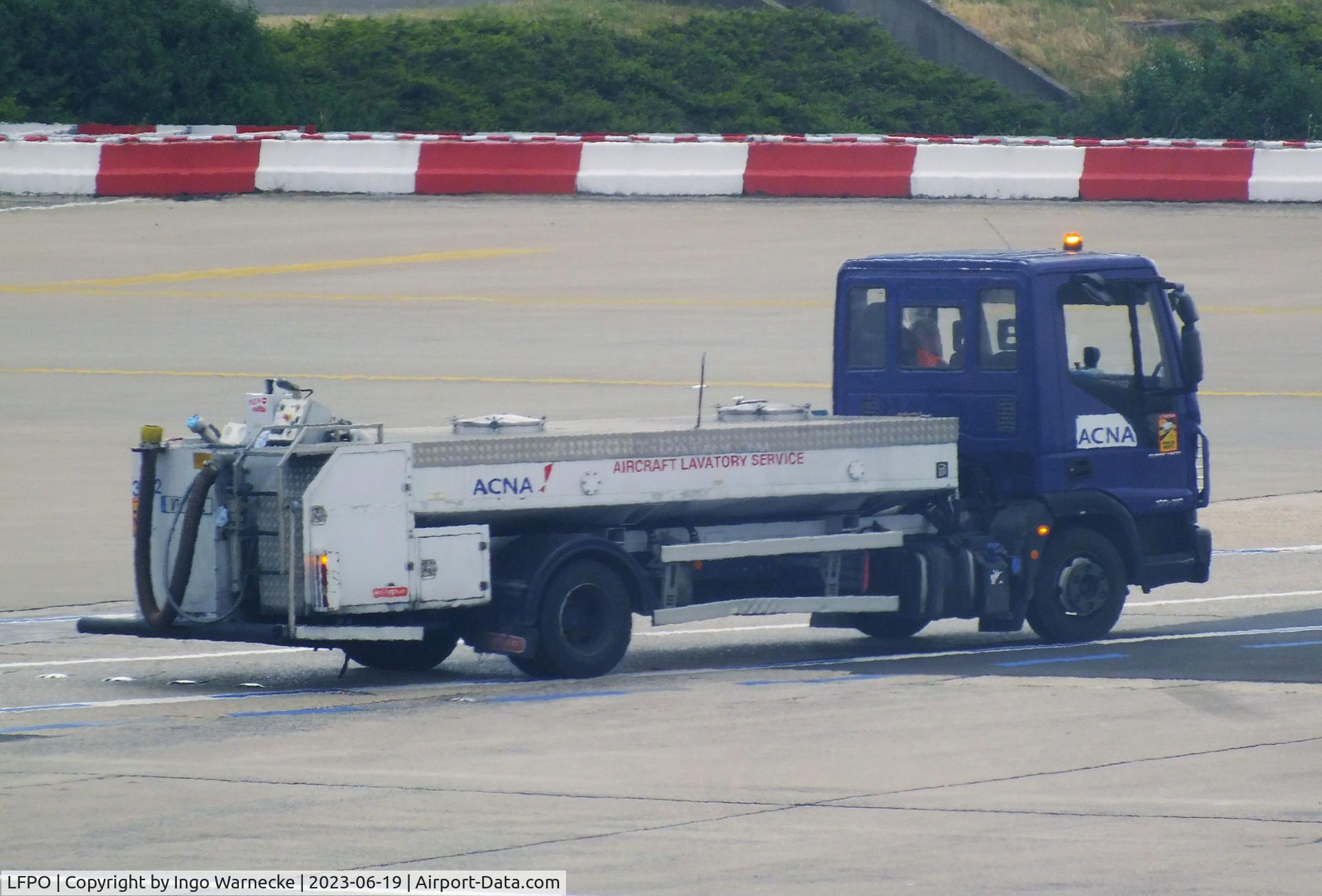 Paris Orly Airport, Orly (near Paris) France (LFPO) - lavatory service vehicle ('honey-truck') at Paris/Orly airport #v