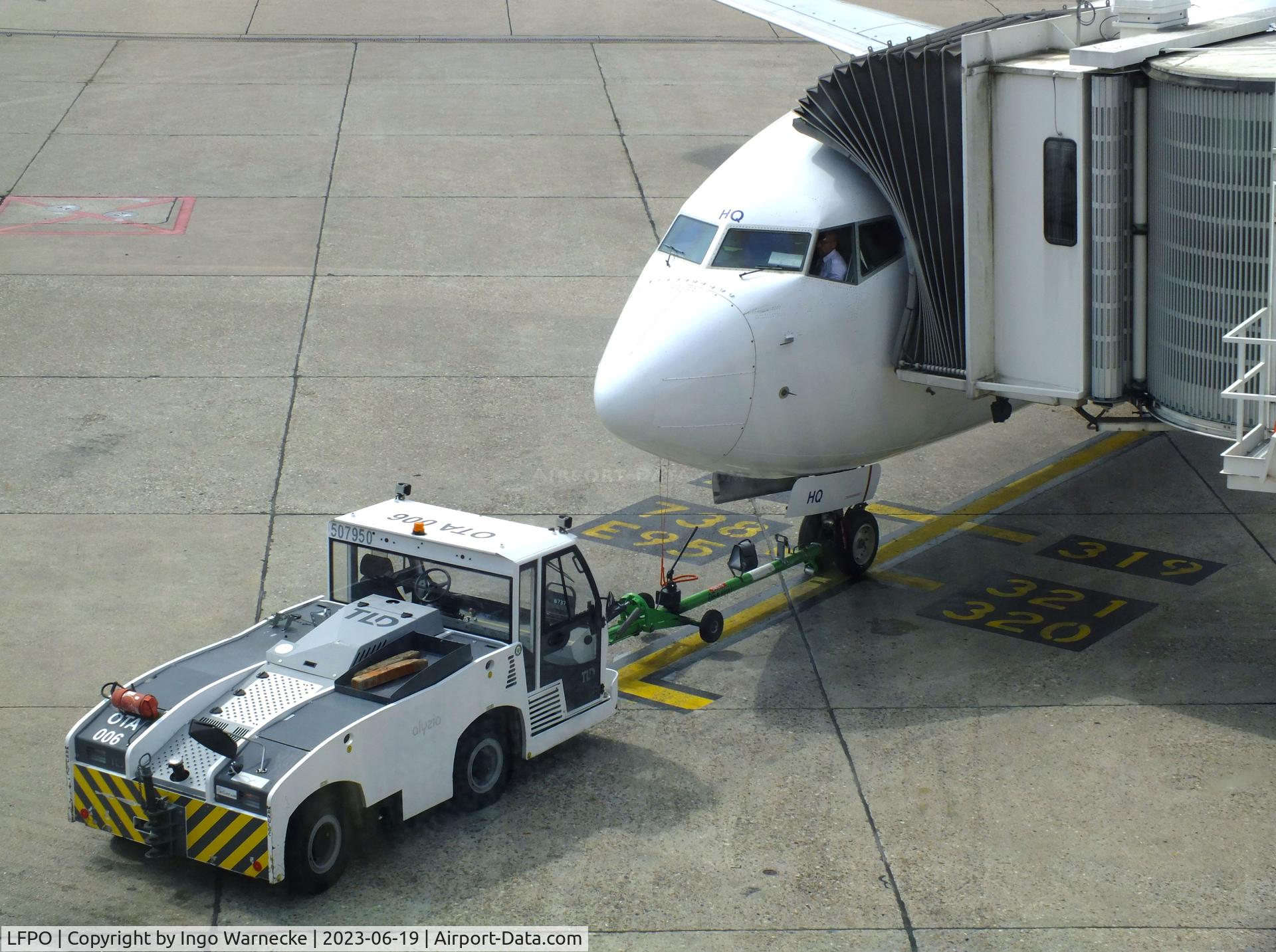 Paris Orly Airport, Orly (near Paris) France (LFPO) - pushback tug in action at Paris/Orly airport #v