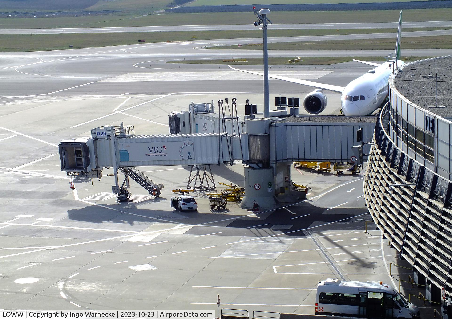 Vienna International Airport, Vienna Austria (LOWW) - boarding bridges at gates building D at Wien airport