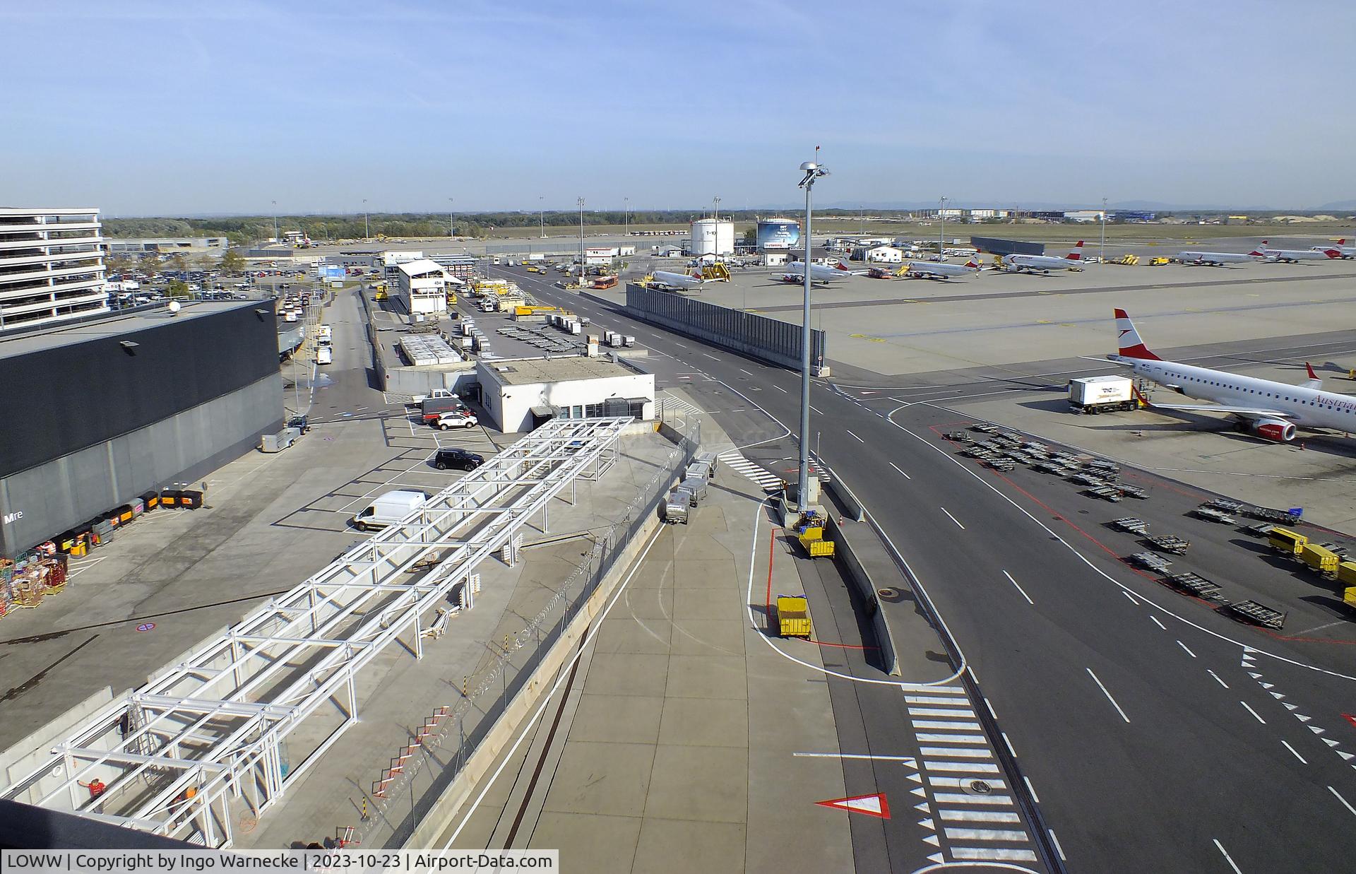 Vienna International Airport, Vienna Austria (LOWW) - apron to the north of gates building F/G at the eastern end of terminal 3 at Wien airport