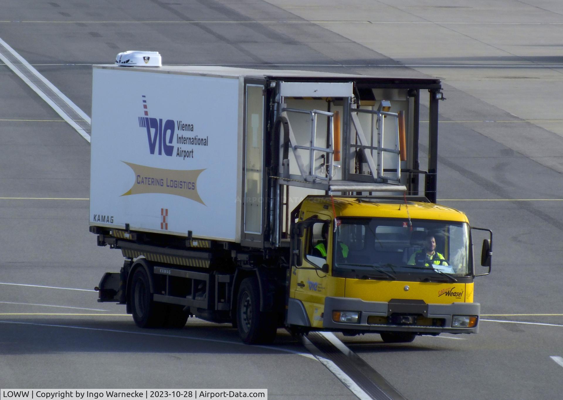 Vienna International Airport, Vienna Austria (LOWW) - catering service truck at Wien airport #v