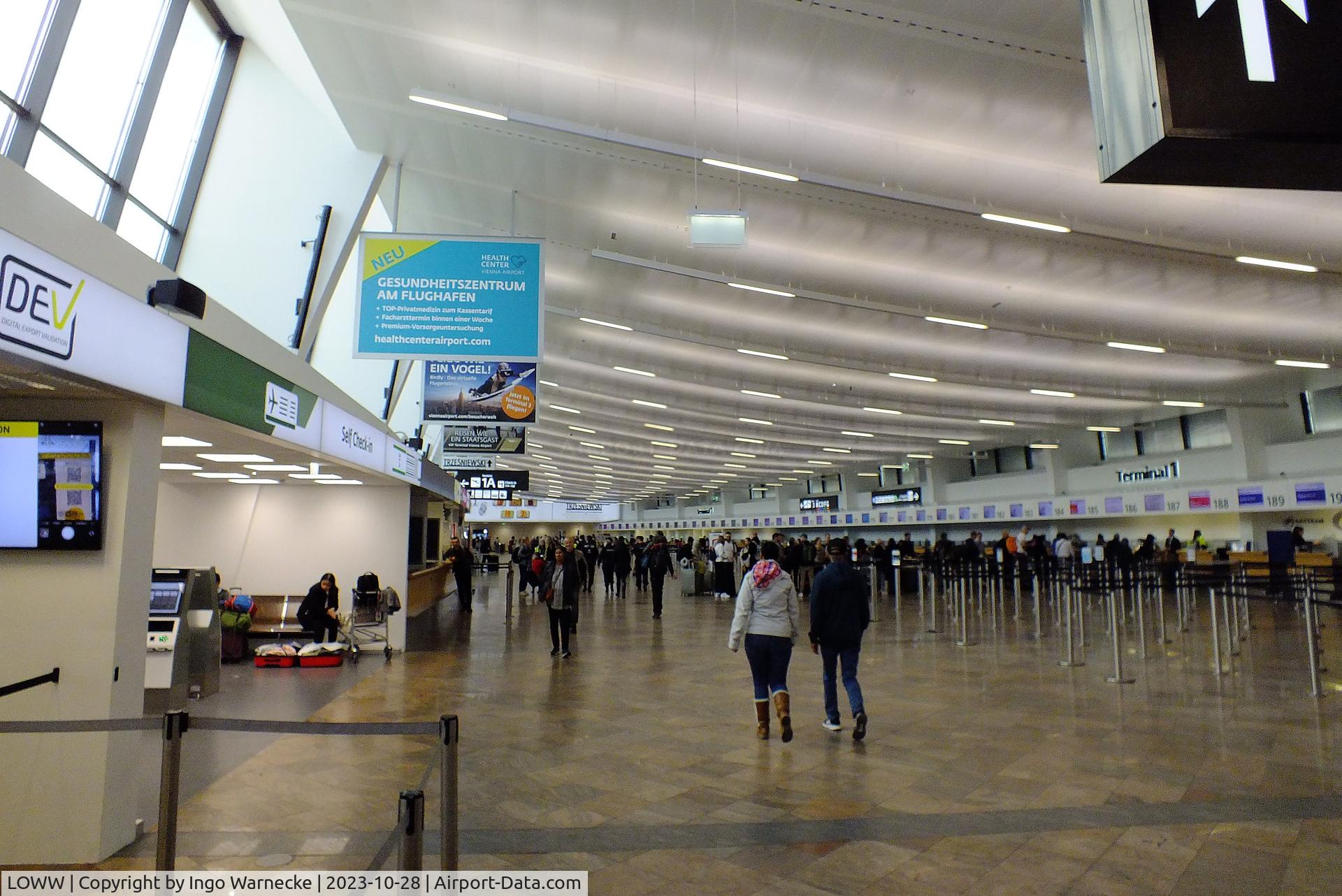Vienna International Airport, Vienna Austria (LOWW) - inside terminal 1 (curved section) at Wien airport