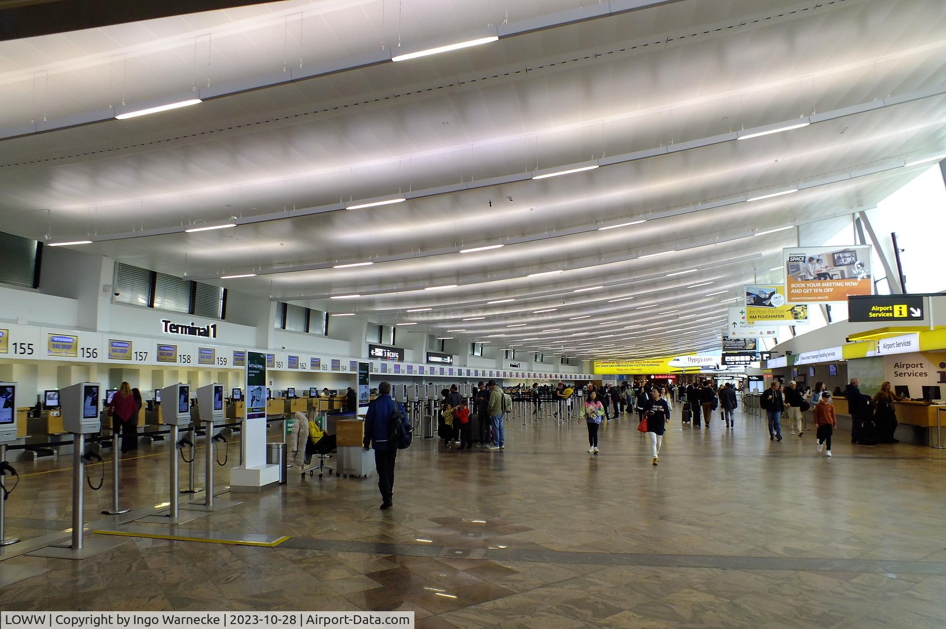 Vienna International Airport, Vienna Austria (LOWW) - inside terminal 1 (curved section) at Wien airport