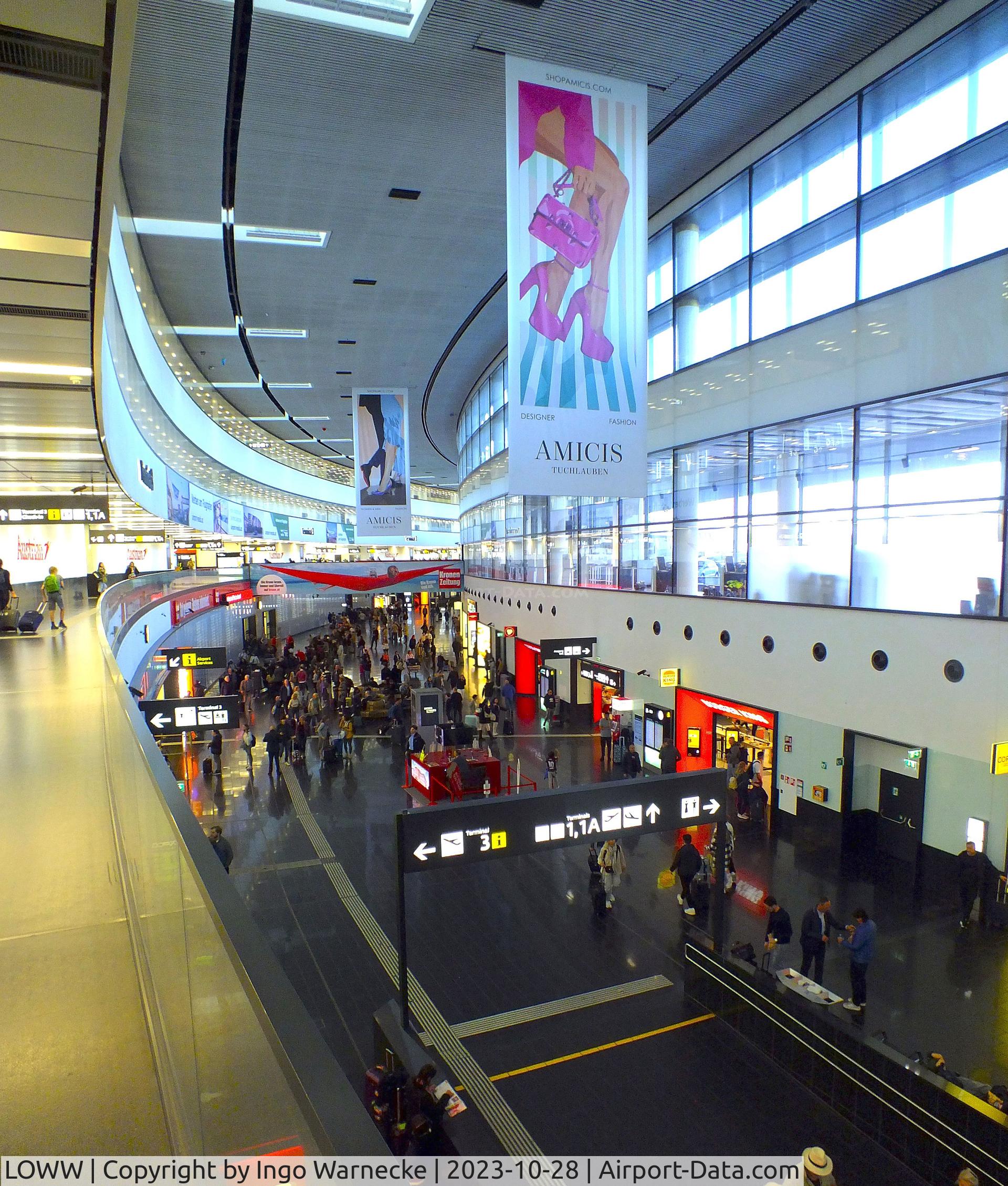 Vienna International Airport, Vienna Austria (LOWW) - inside terminal 3 at Wien airport