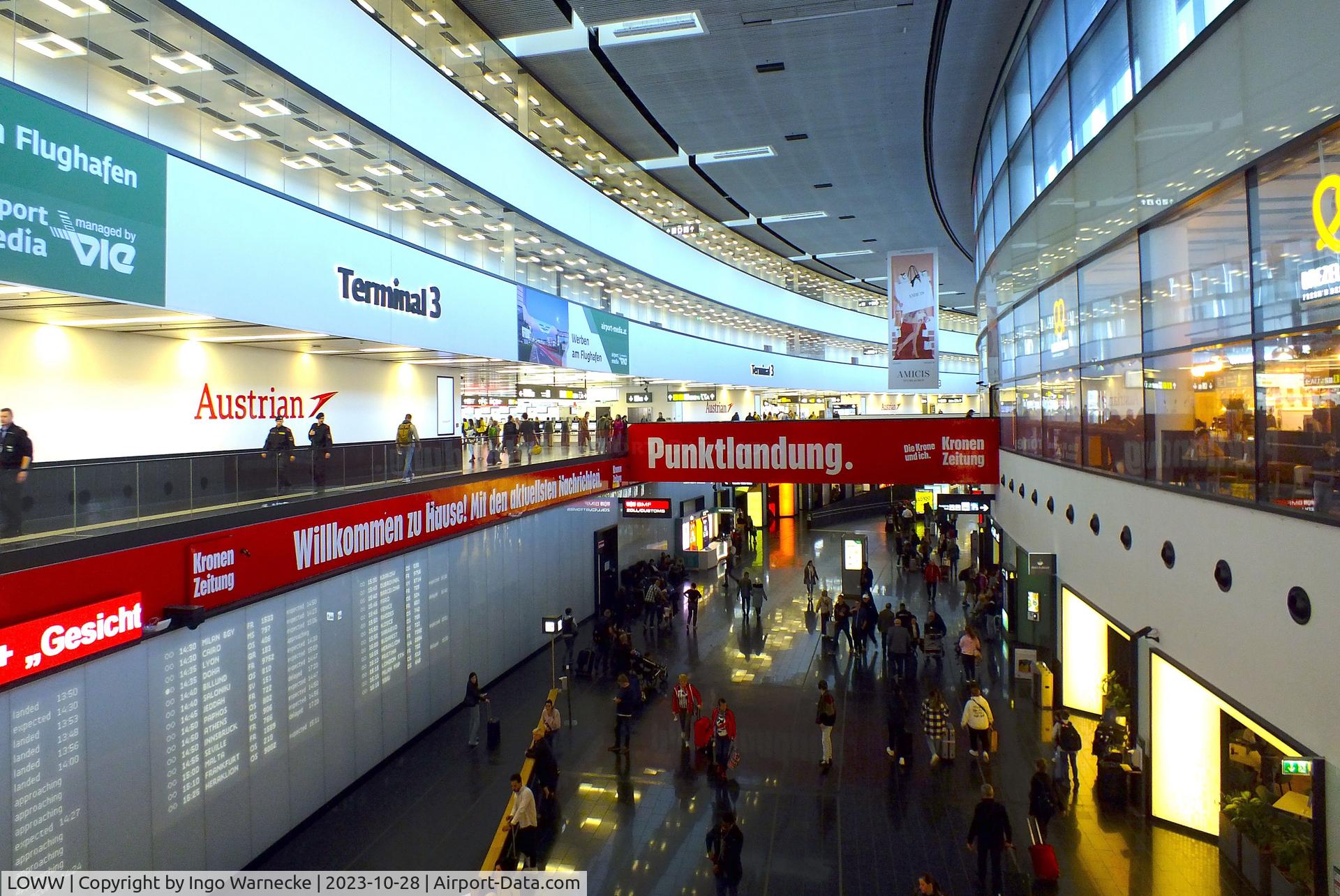 Vienna International Airport, Vienna Austria (LOWW) - inside terminal 3 at Wien airport