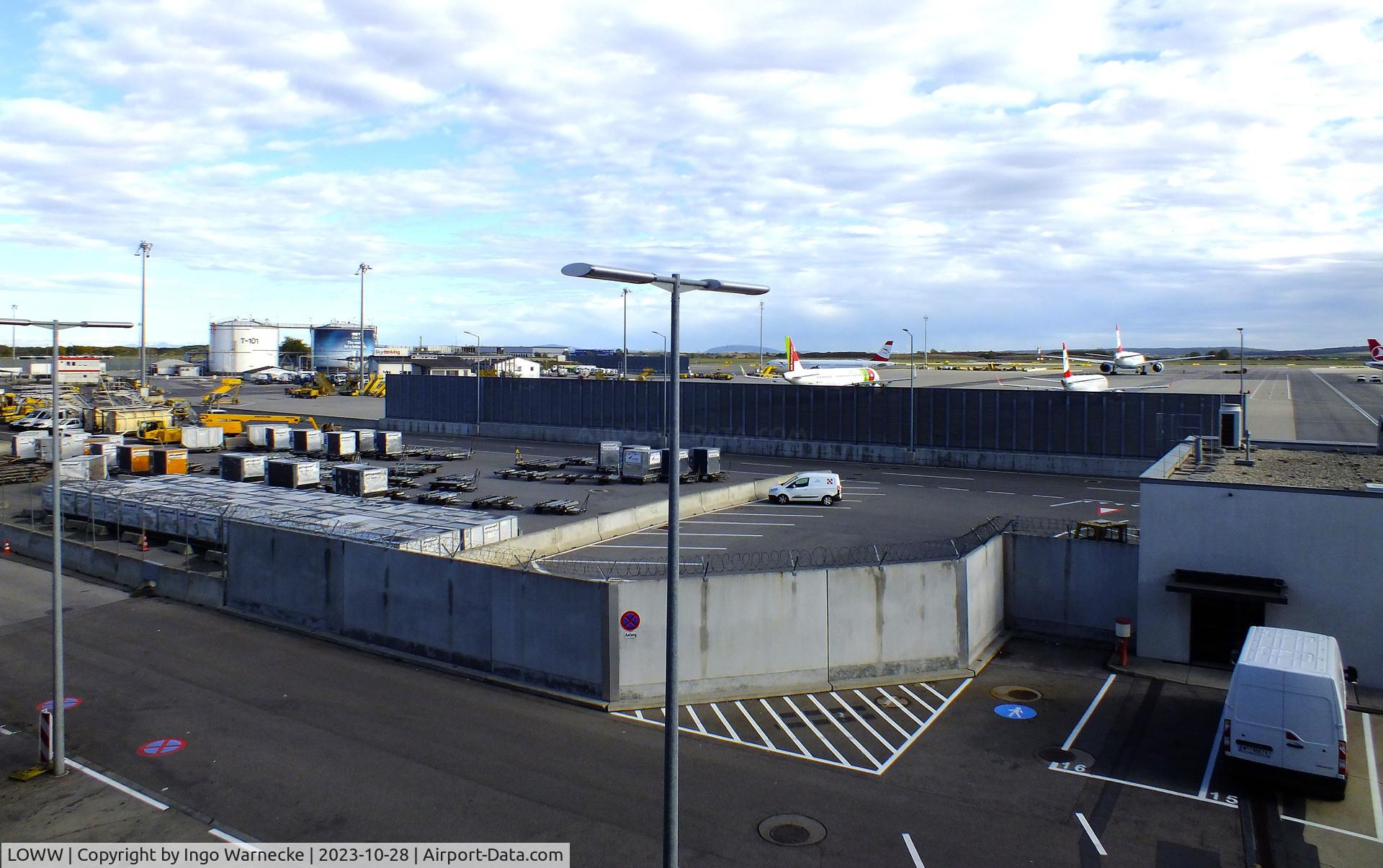 Vienna International Airport, Vienna Austria (LOWW) - apron and technical area north of terminal 3 at Wien airport