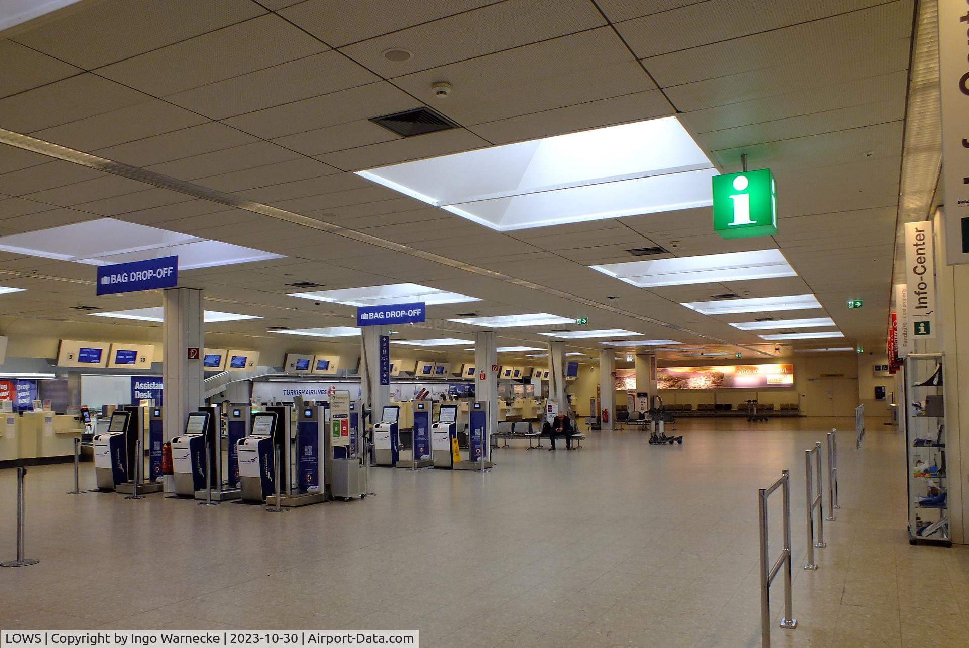 Salzburg Airport, Salzburg Austria (LOWS) - inside the terminal at Salzburg airport