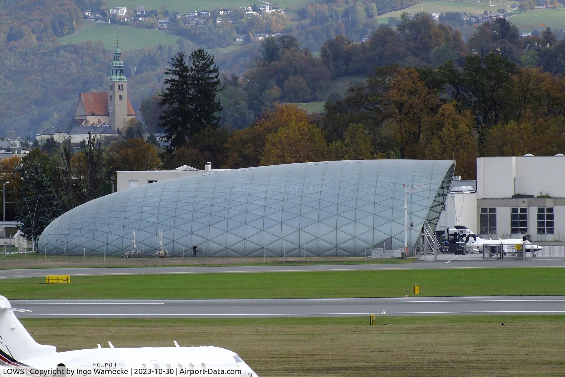 Salzburg Airport, Salzburg Austria (LOWS) - Hangar 8, storage and maintenance hangar of the Red Bull collection at Salzburg airport