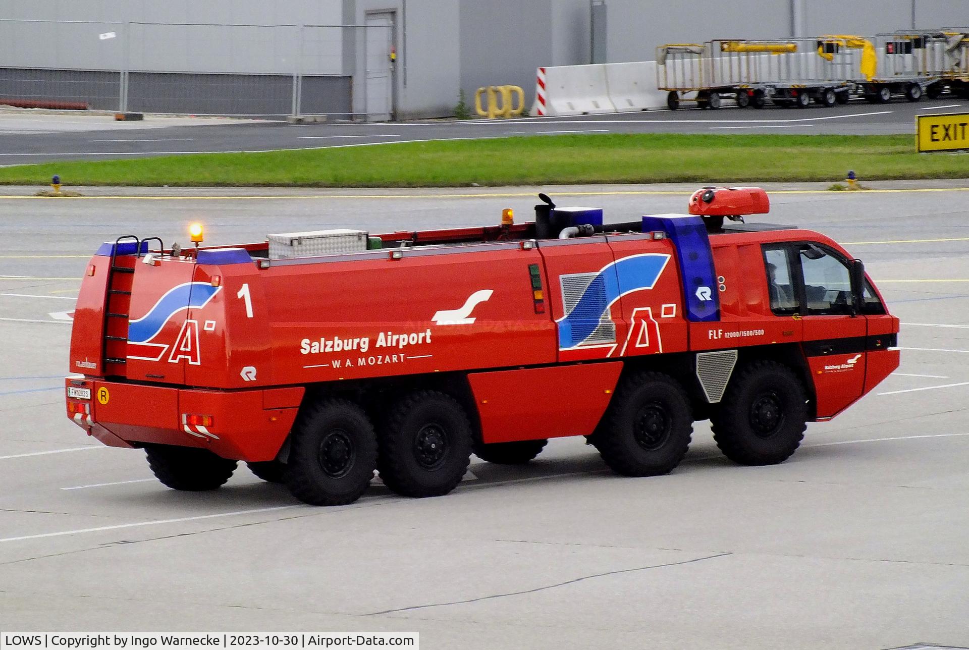 Salzburg Airport, Salzburg Austria (LOWS) - airport fire truck at Salzburg airport #v