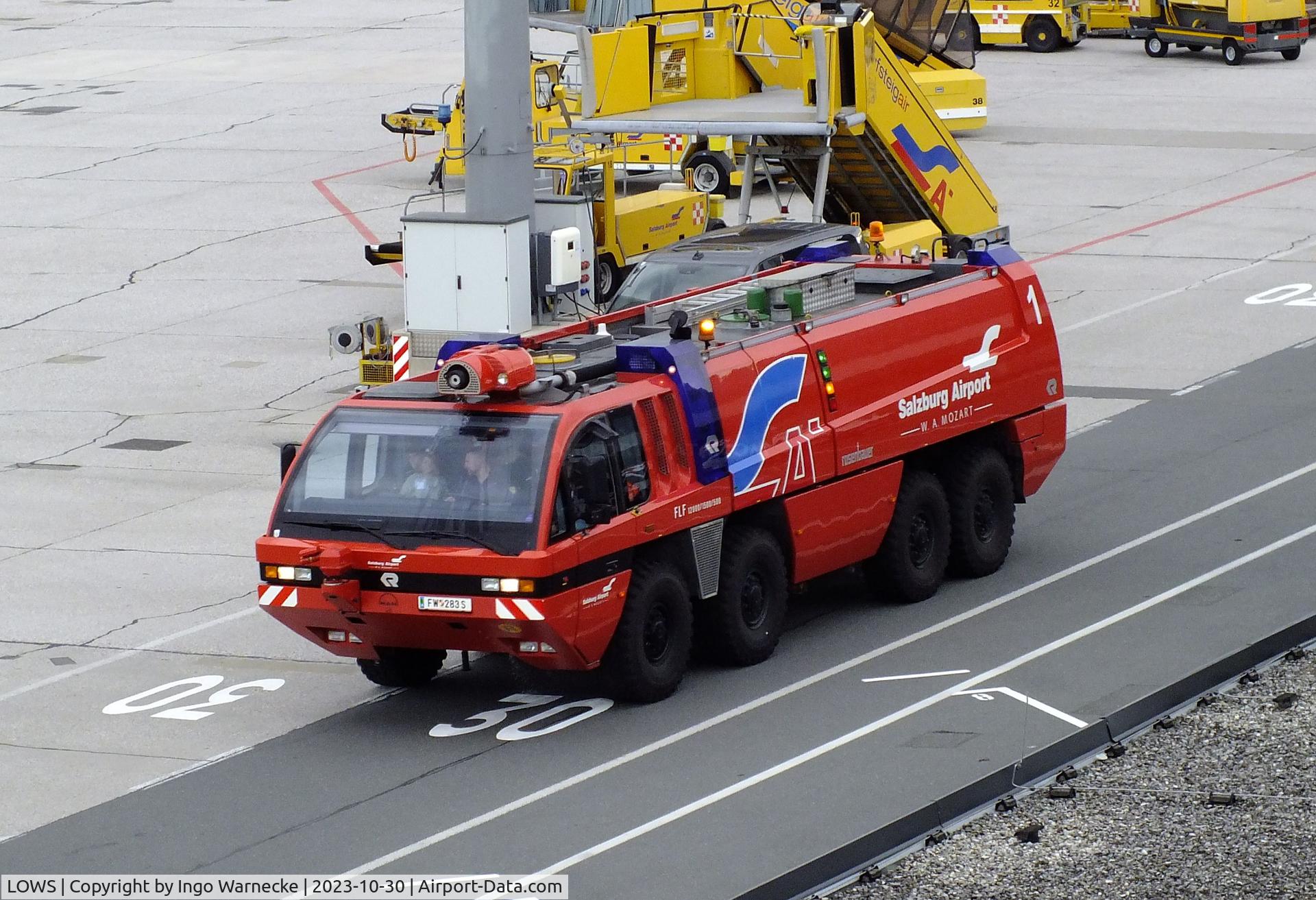 Salzburg Airport, Salzburg Austria (LOWS) - airport fire truck at Salzburg airport #v