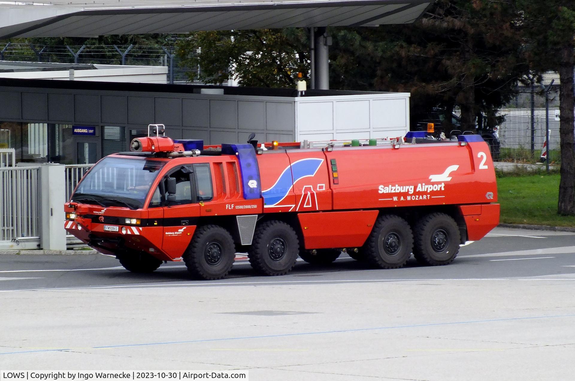 Salzburg Airport, Salzburg Austria (LOWS) - airport fire truck at Salzburg airport #v