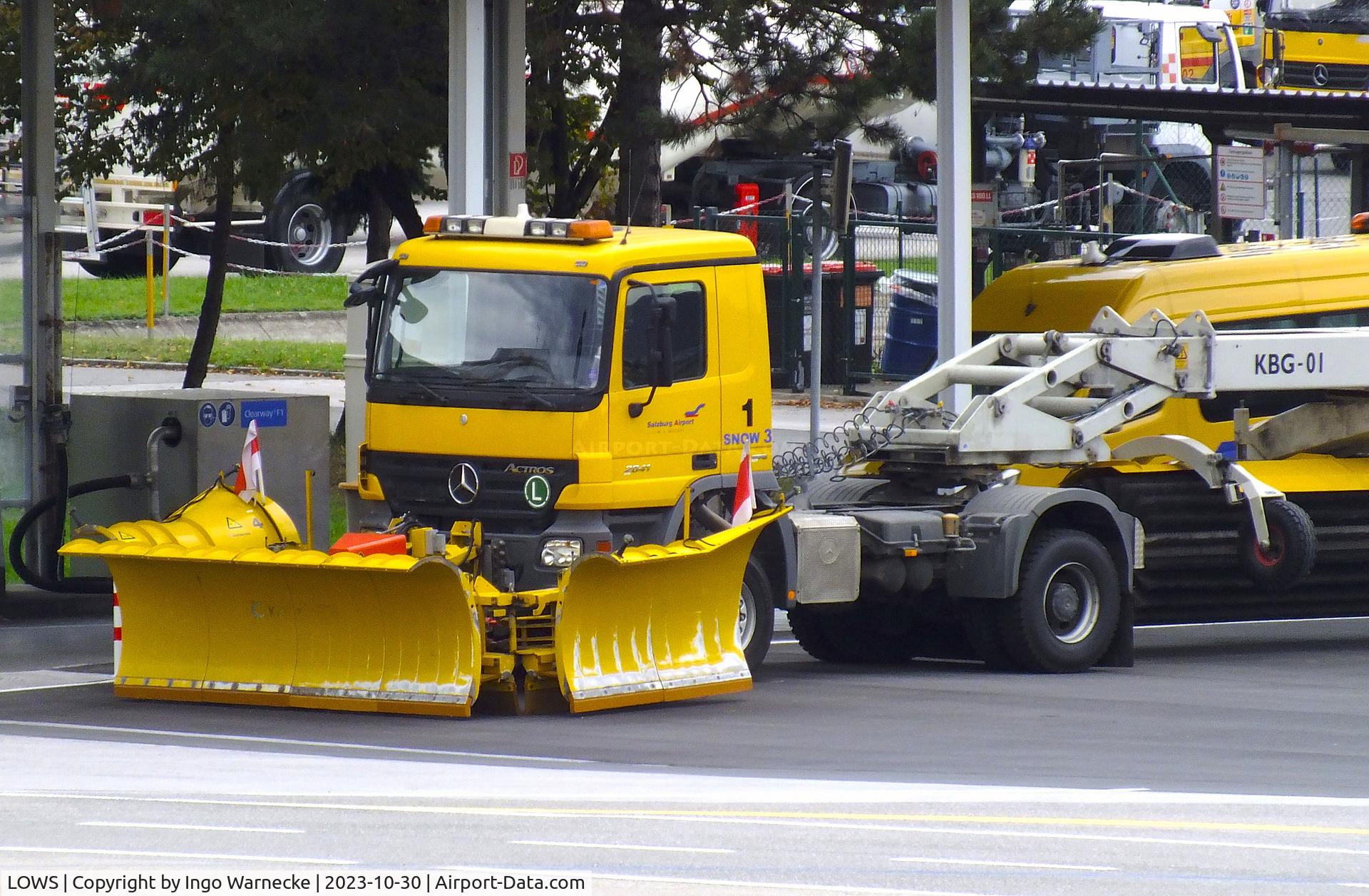 Salzburg Airport, Salzburg Austria (LOWS) - airport snow-plow at Salzburg airport