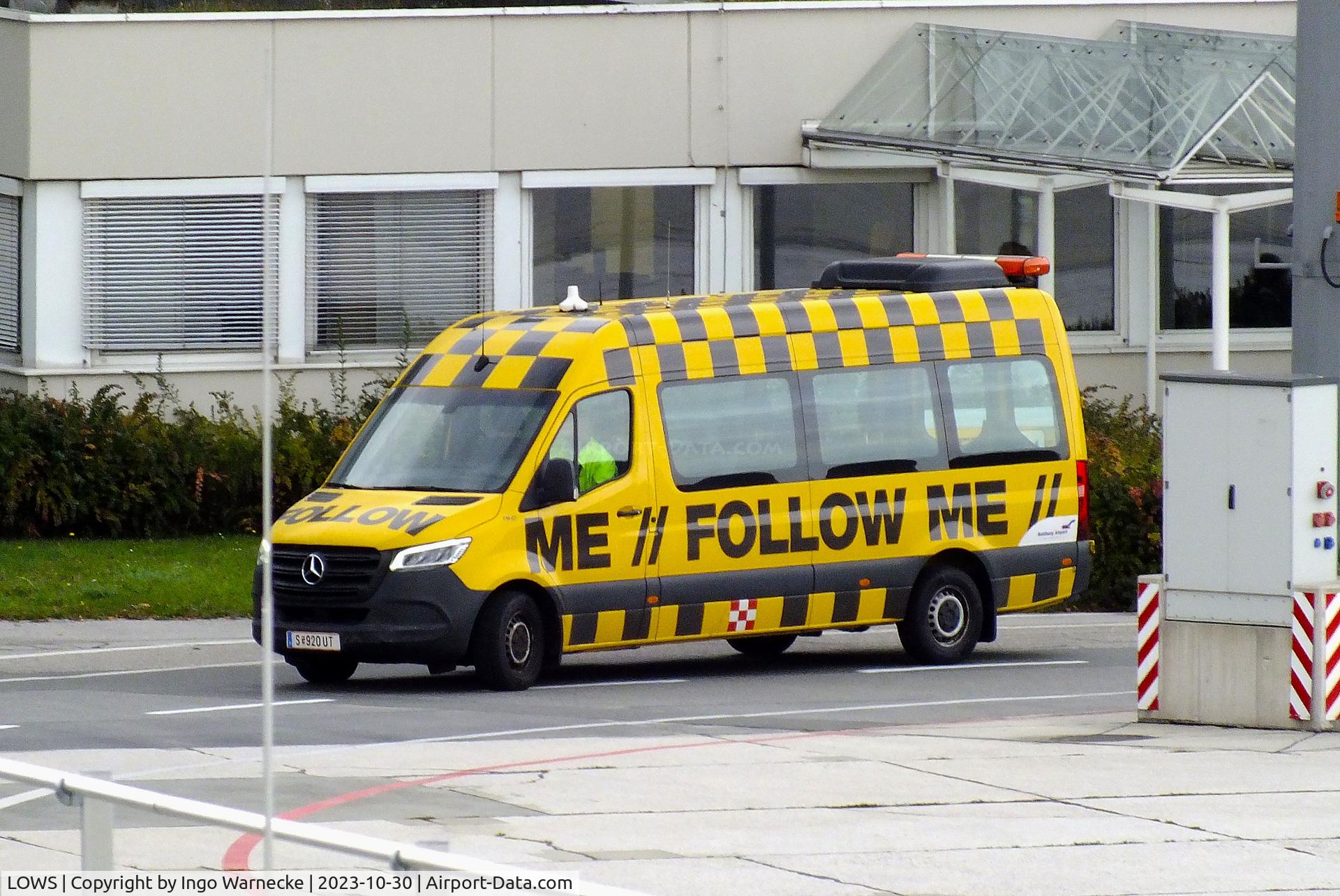 Salzburg Airport, Salzburg Austria (LOWS) - Follow-Me vehicle at Salzburg airport #v