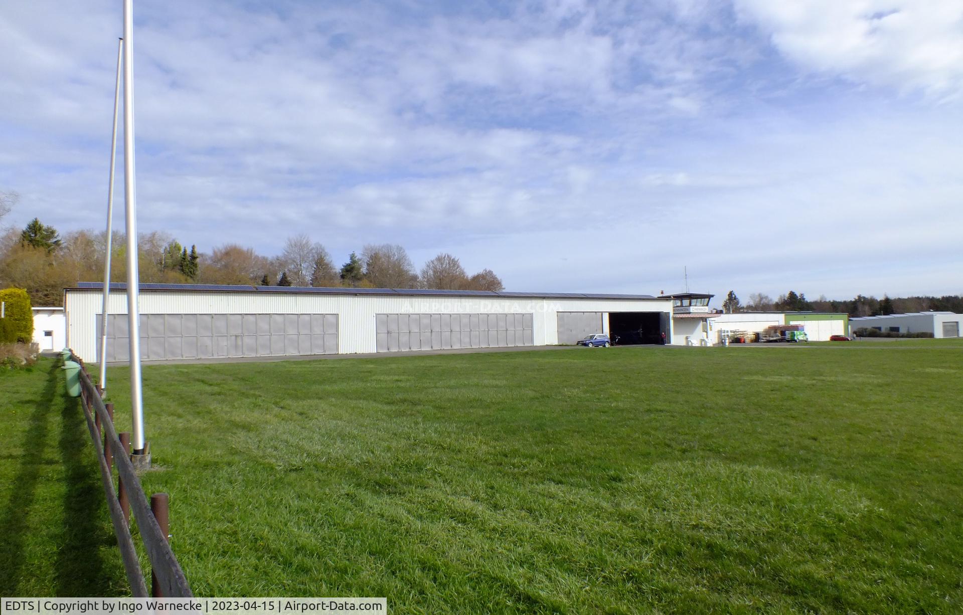 EDTS Airport - hangars at Schwenningen airfield
