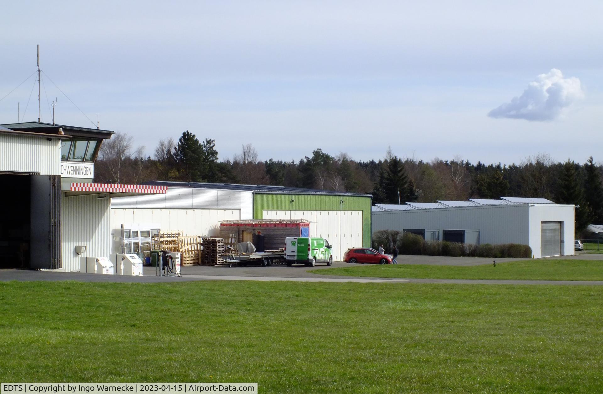 EDTS Airport - eastern hangars at Schwenningen airfield