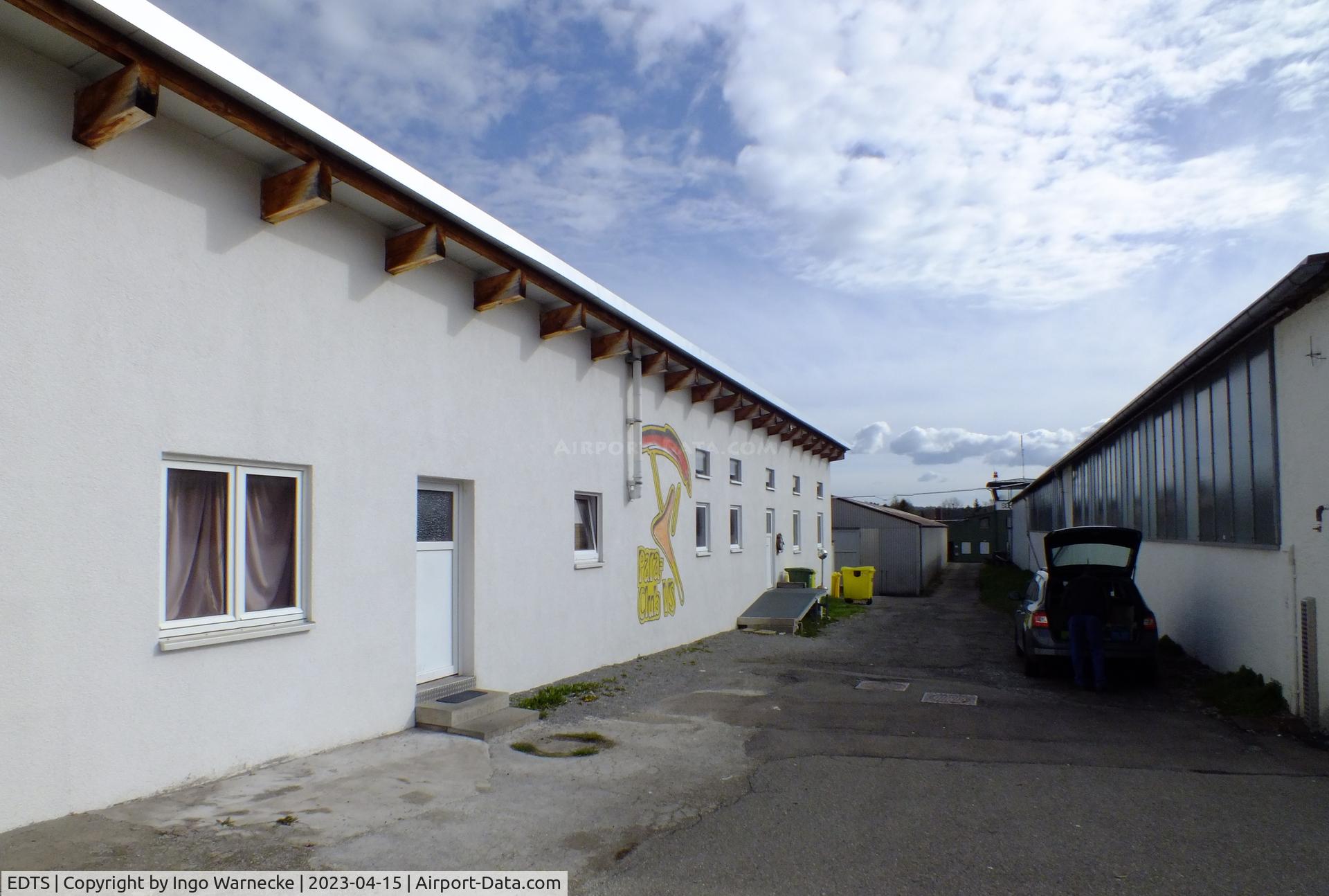 EDTS Airport - behind the western hangars at Schwenningen airfield