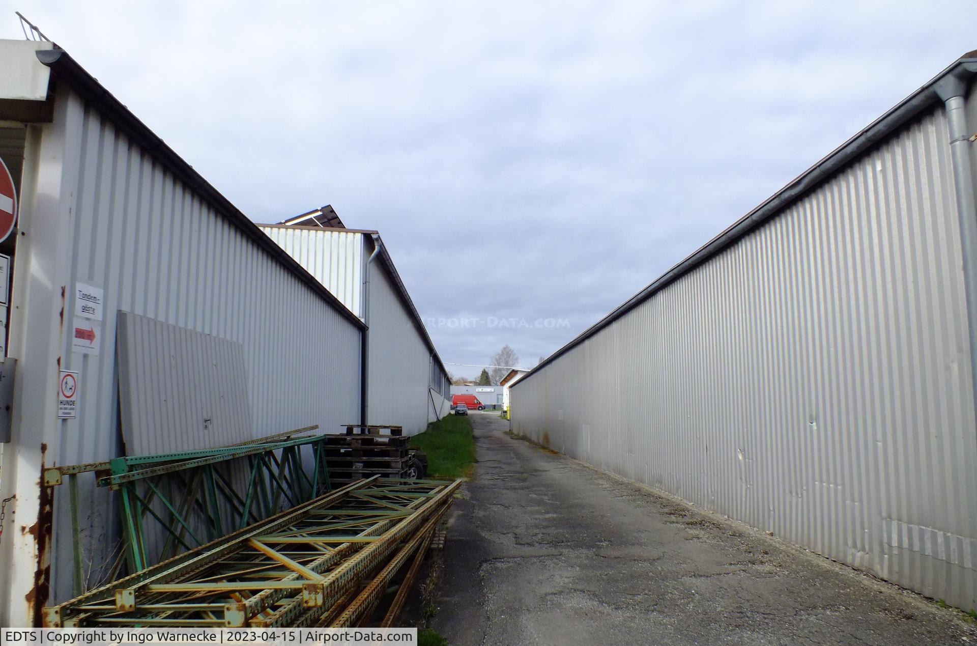 EDTS Airport - behind the western hangars at Schwenningen airfield